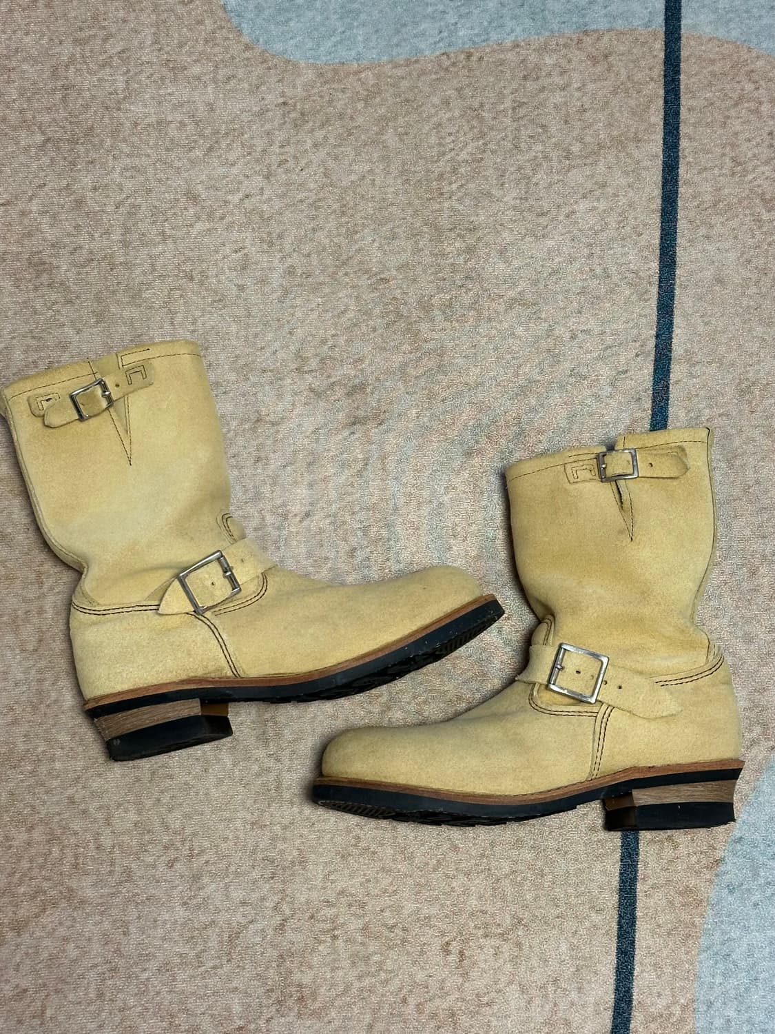 [280] 레드윙 8268 엔지니어부츠 러프아웃 스웨이드 베이지 상품이미지2