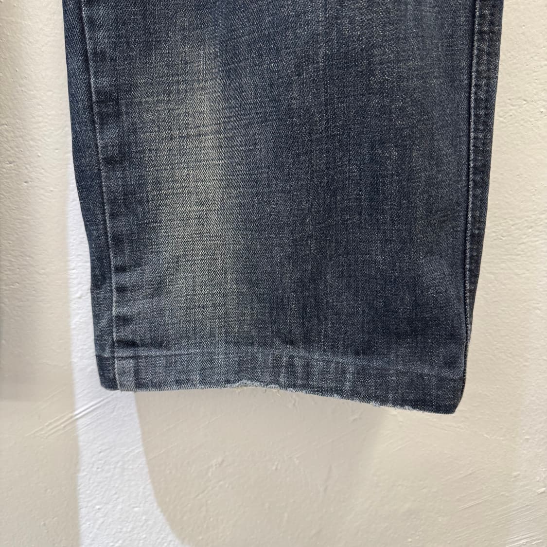 후부 레터링 자수 데님 팬츠 상품이미지9