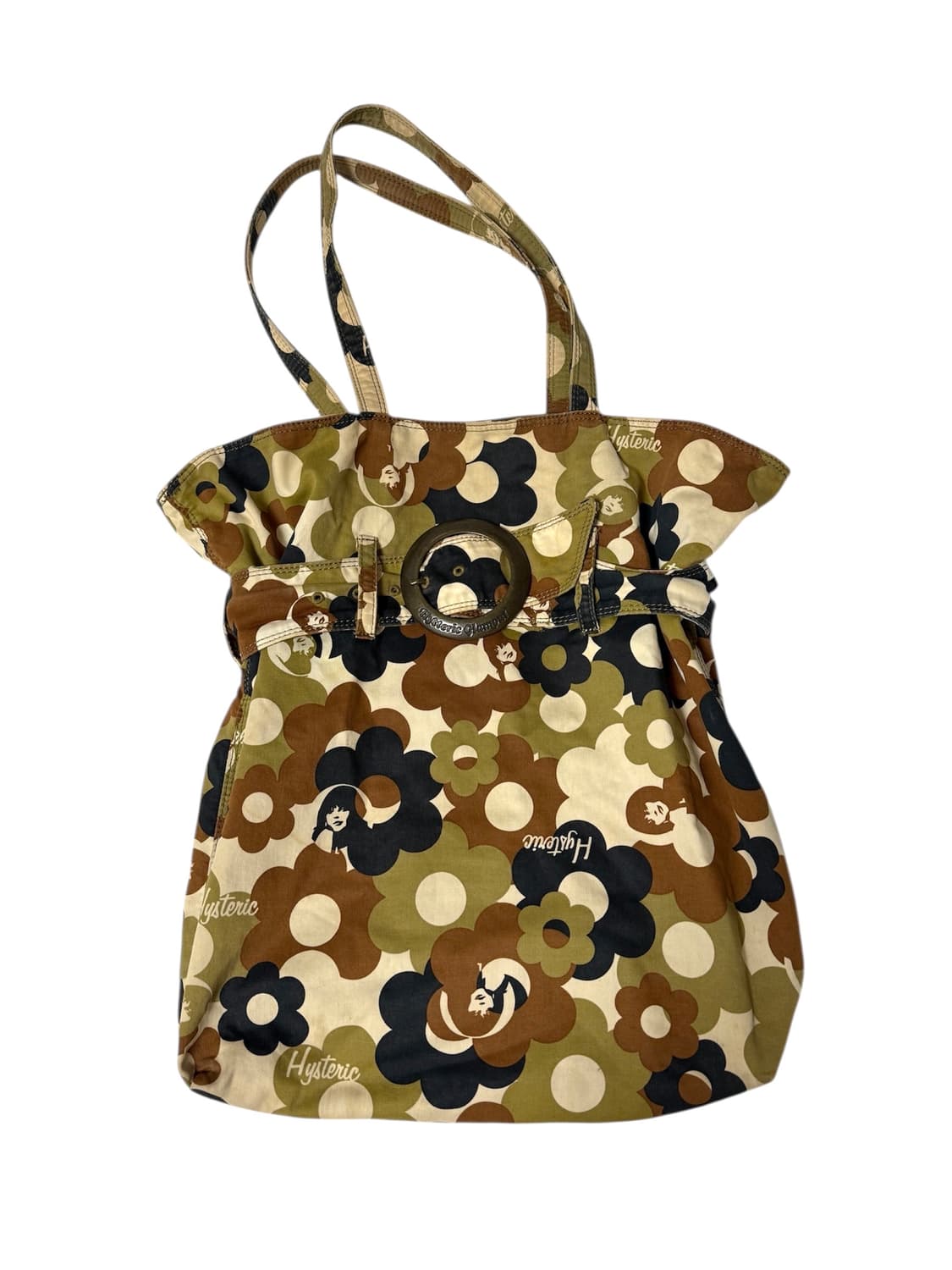 히스테릭글래머 카모플라쥬 플라워 패턴 토트백 상품이미지1