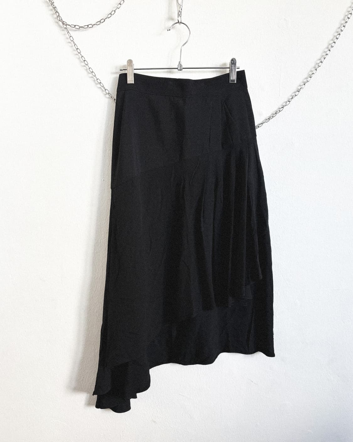 랑방 18SS 비대칭 실크 드레이프 스커트 상품이미지4