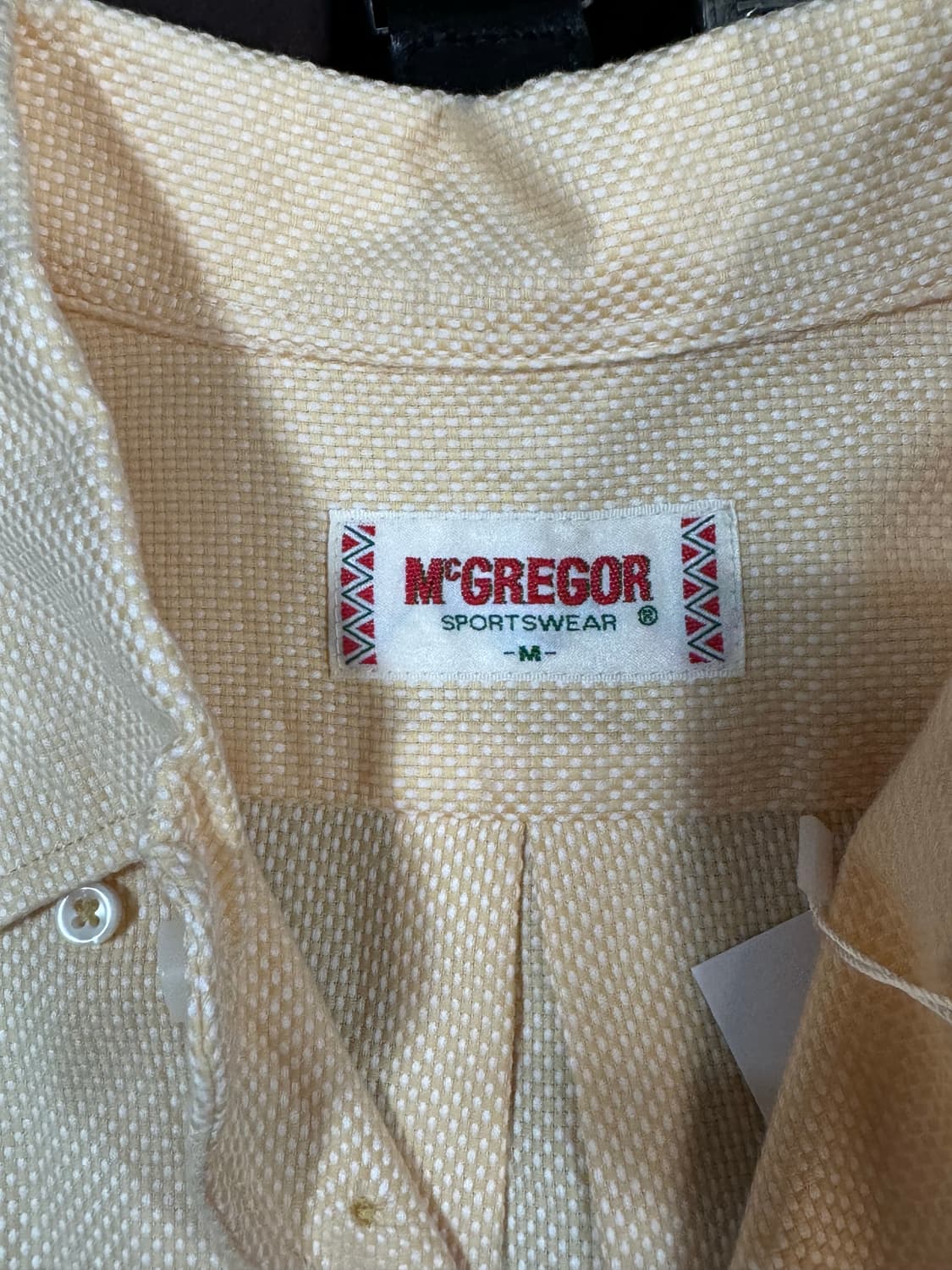 맥그리거 체크 클래식 셔츠 옐로우 m 상품이미지4