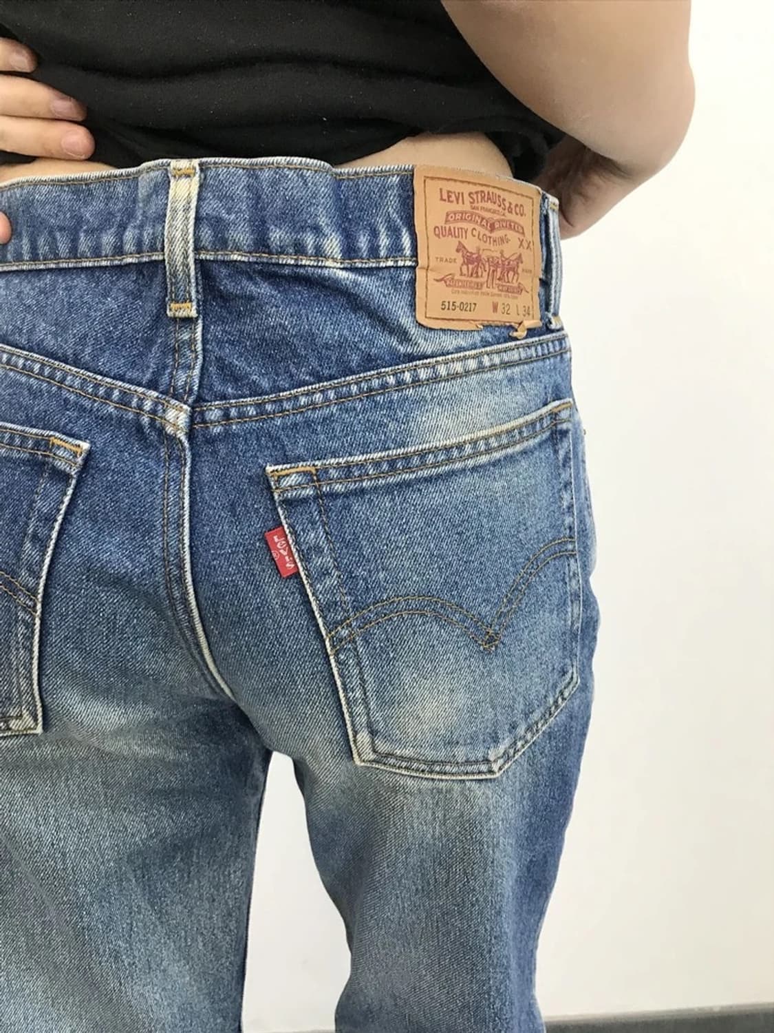 00s Levi’s 515 Faded Straight Denim Jean 상품이미지4