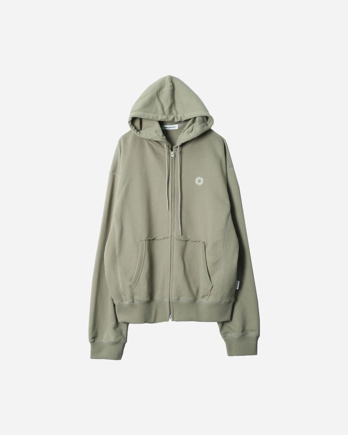 999휴머니티 EVD 후드집업 페이디드카키 3사이즈 상품이미지1