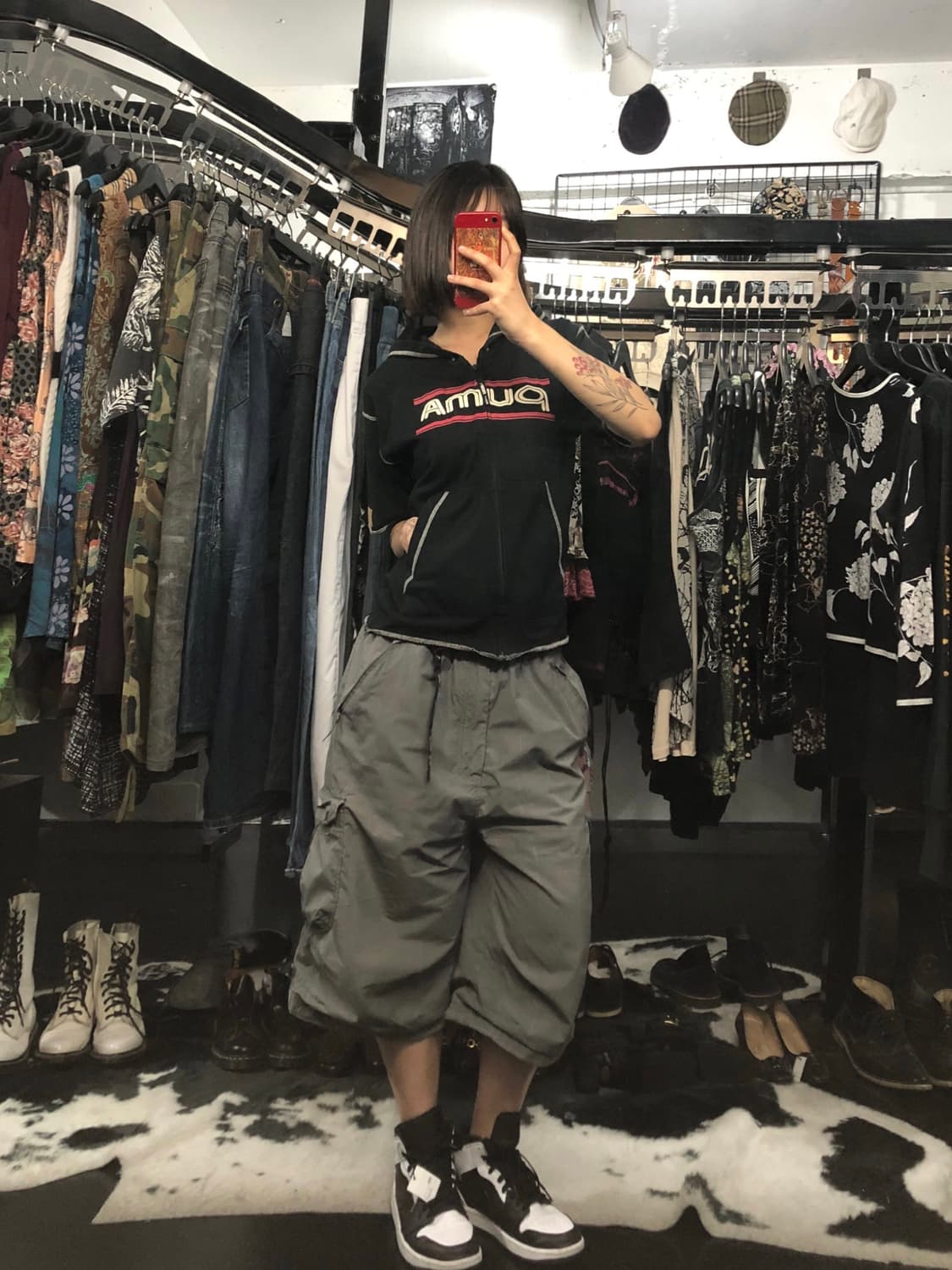 PIKO 그레이 컬러 카고팬츠  상품이미지1