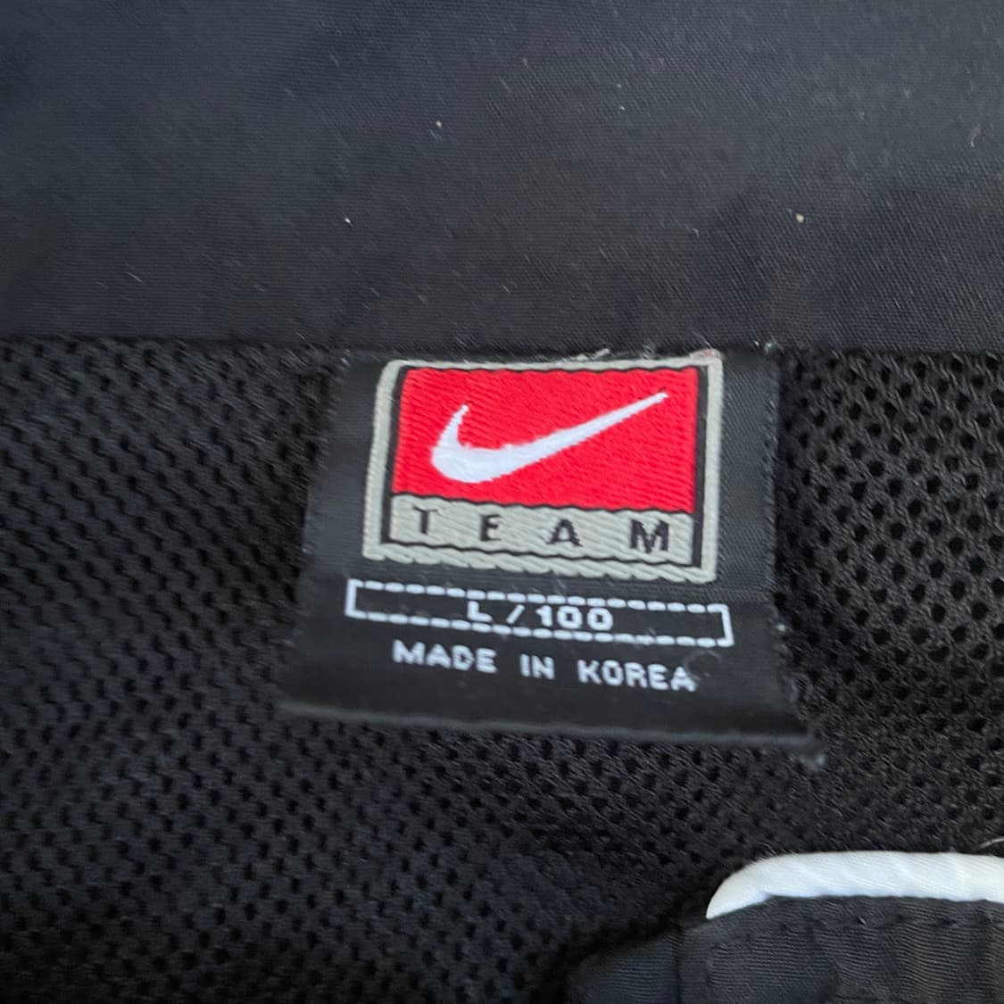 90s 팀 나이키 올드스쿨 백로고 바람막이 빅스우시 트랙자켓 L 상품이미지6