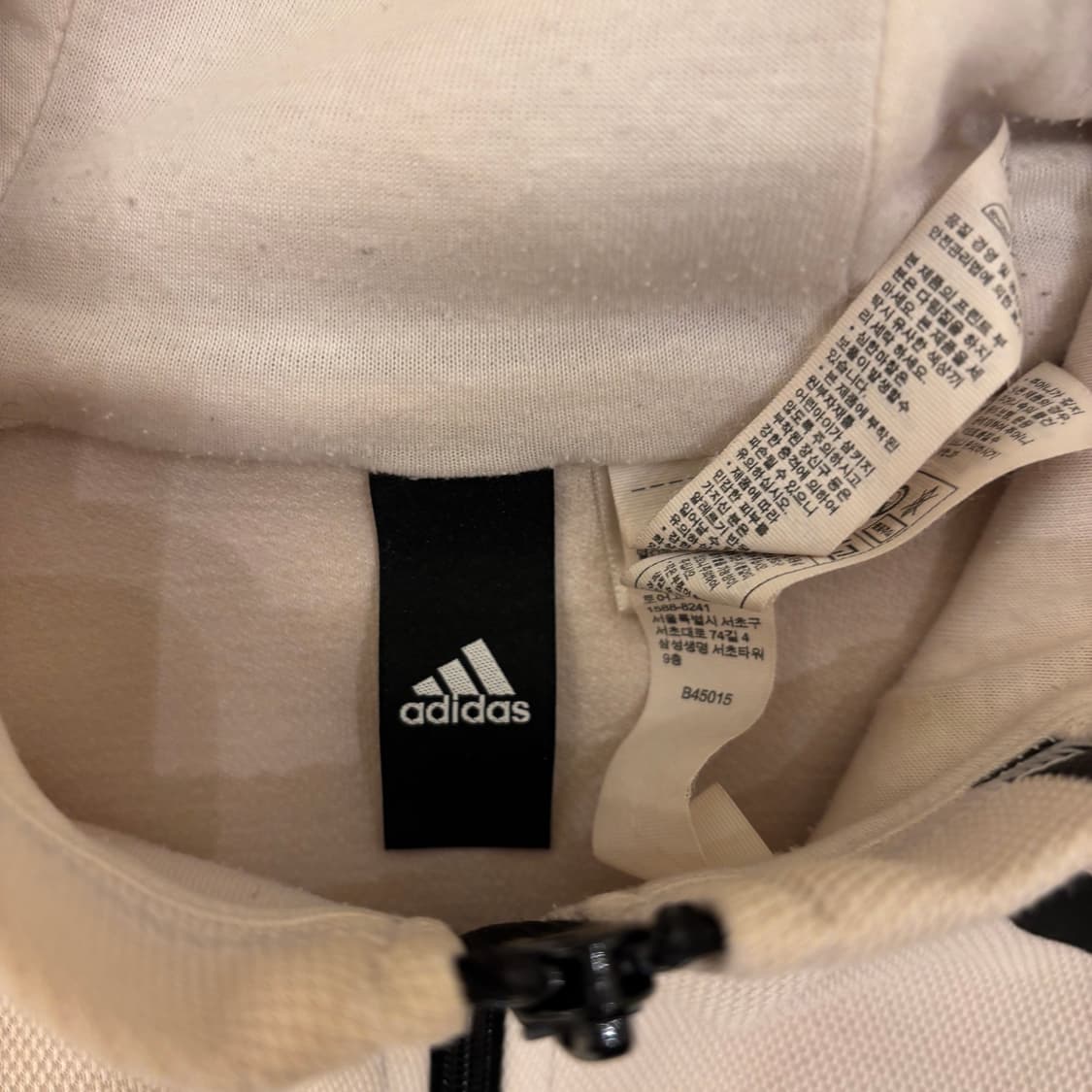 아디다스 숄더로고 스포티 후드집업 상품이미지3