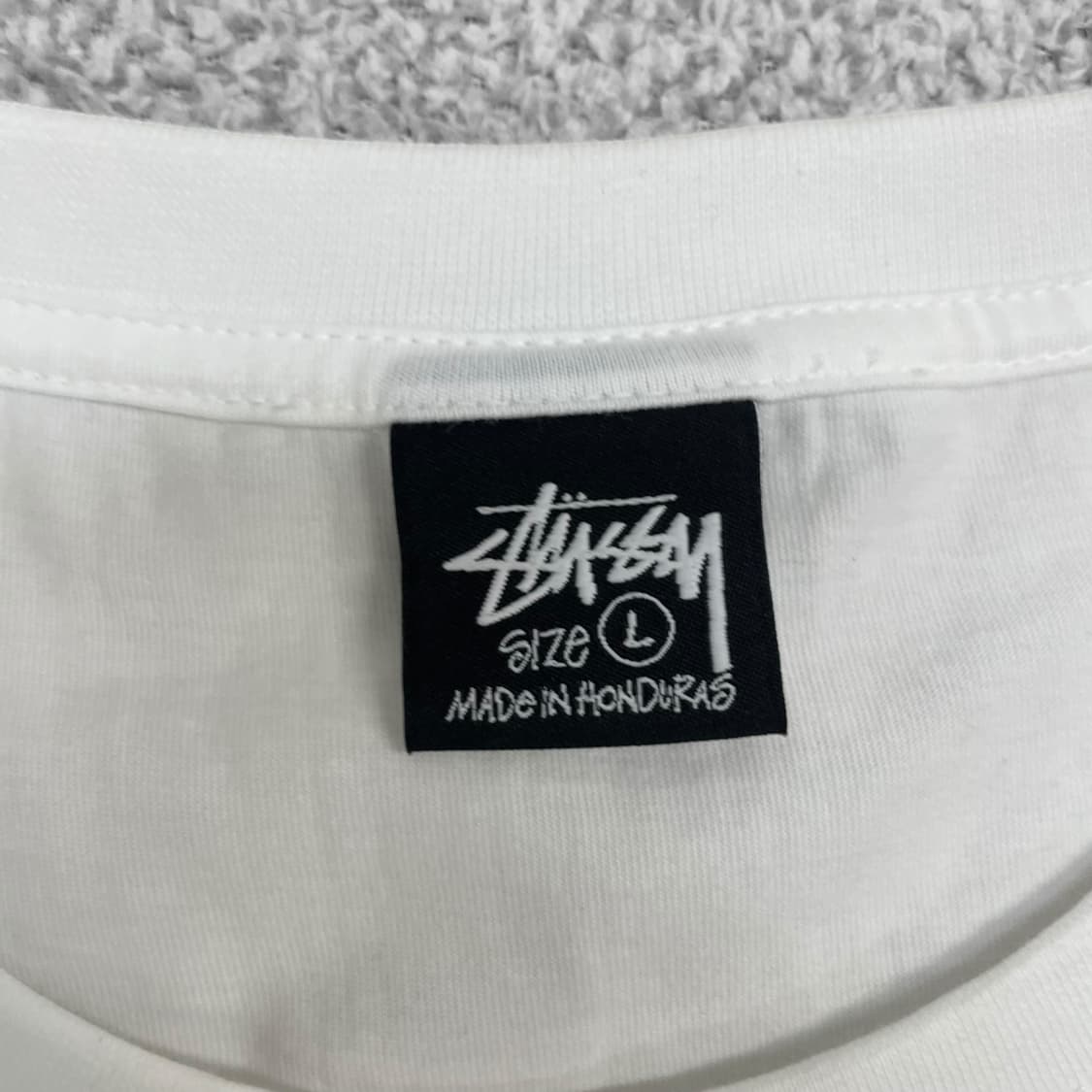 스투시 Stussy 닷 스탬프 반팔 티셔츠 화이트 상품이미지5