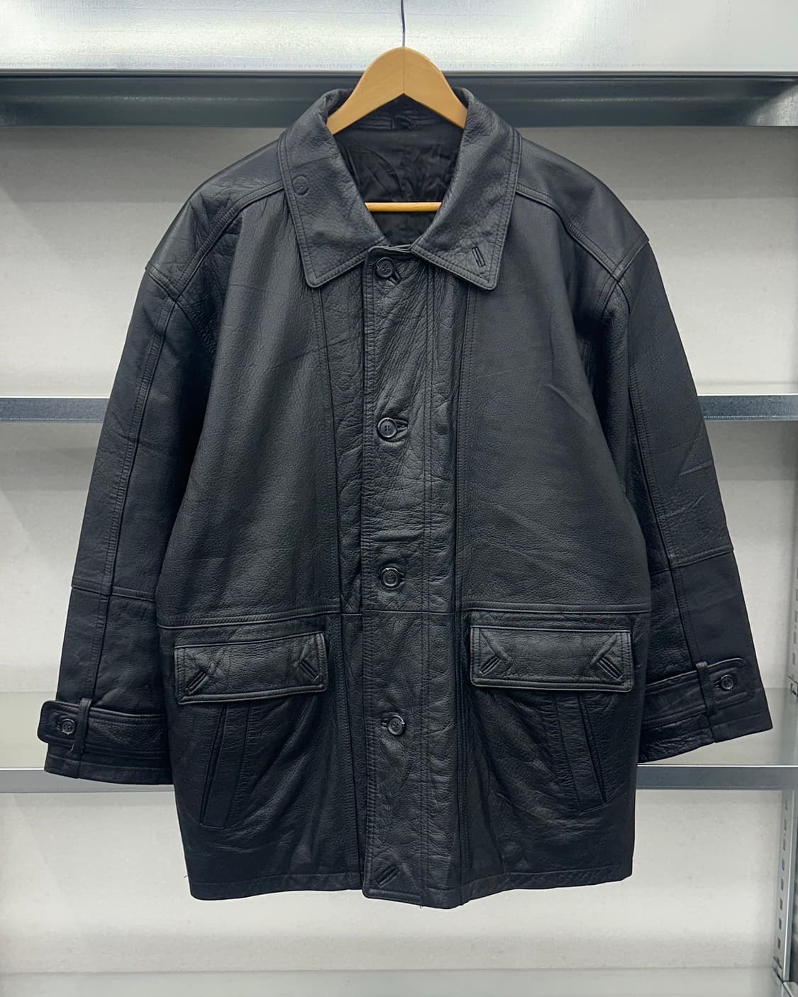 (XL)소가죽 사파리 자켓-M1960 상품이미지1