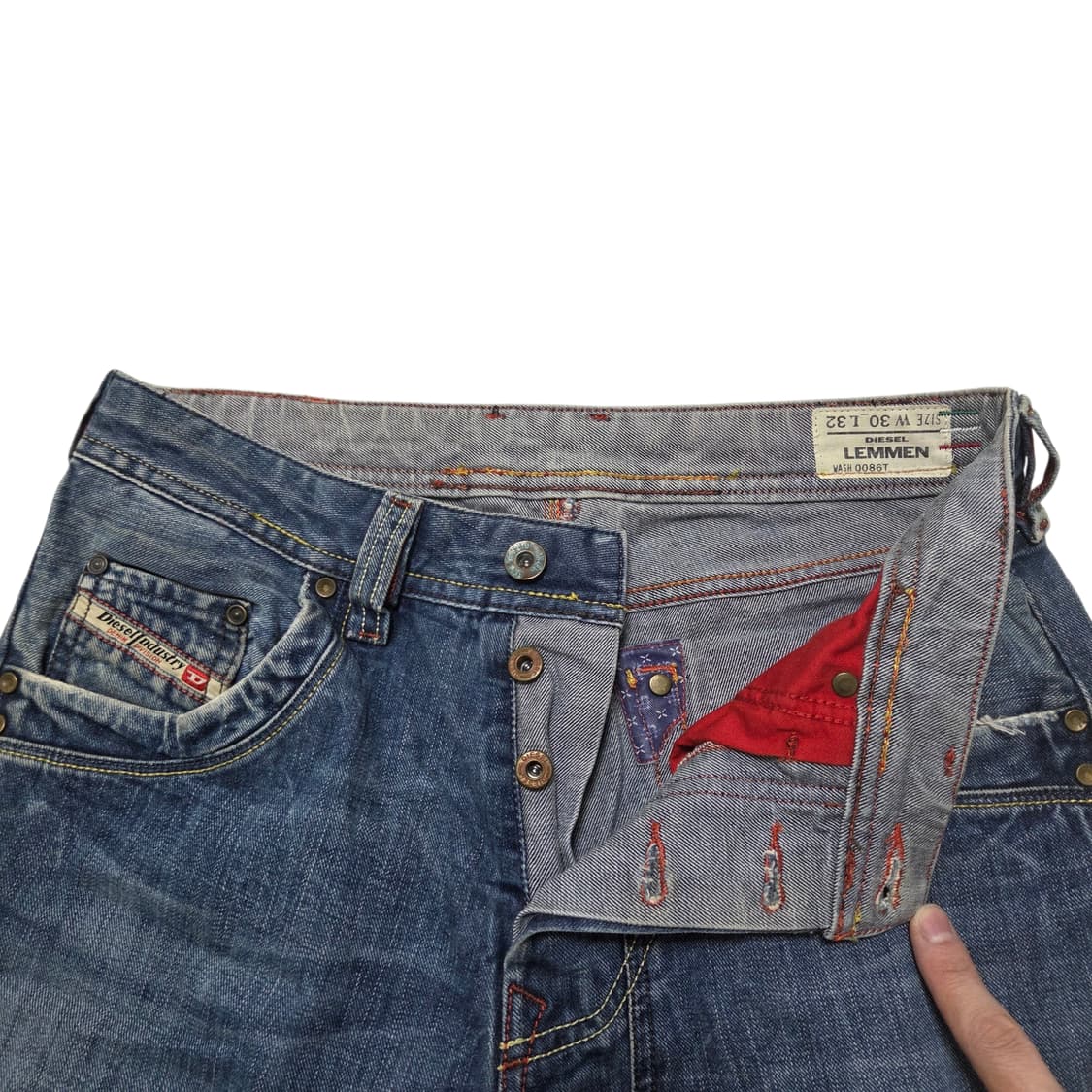 Diesel 디젤 LEMMEN 레귤러핏 스트레이트 데님 팬츠 30  상품이미지4