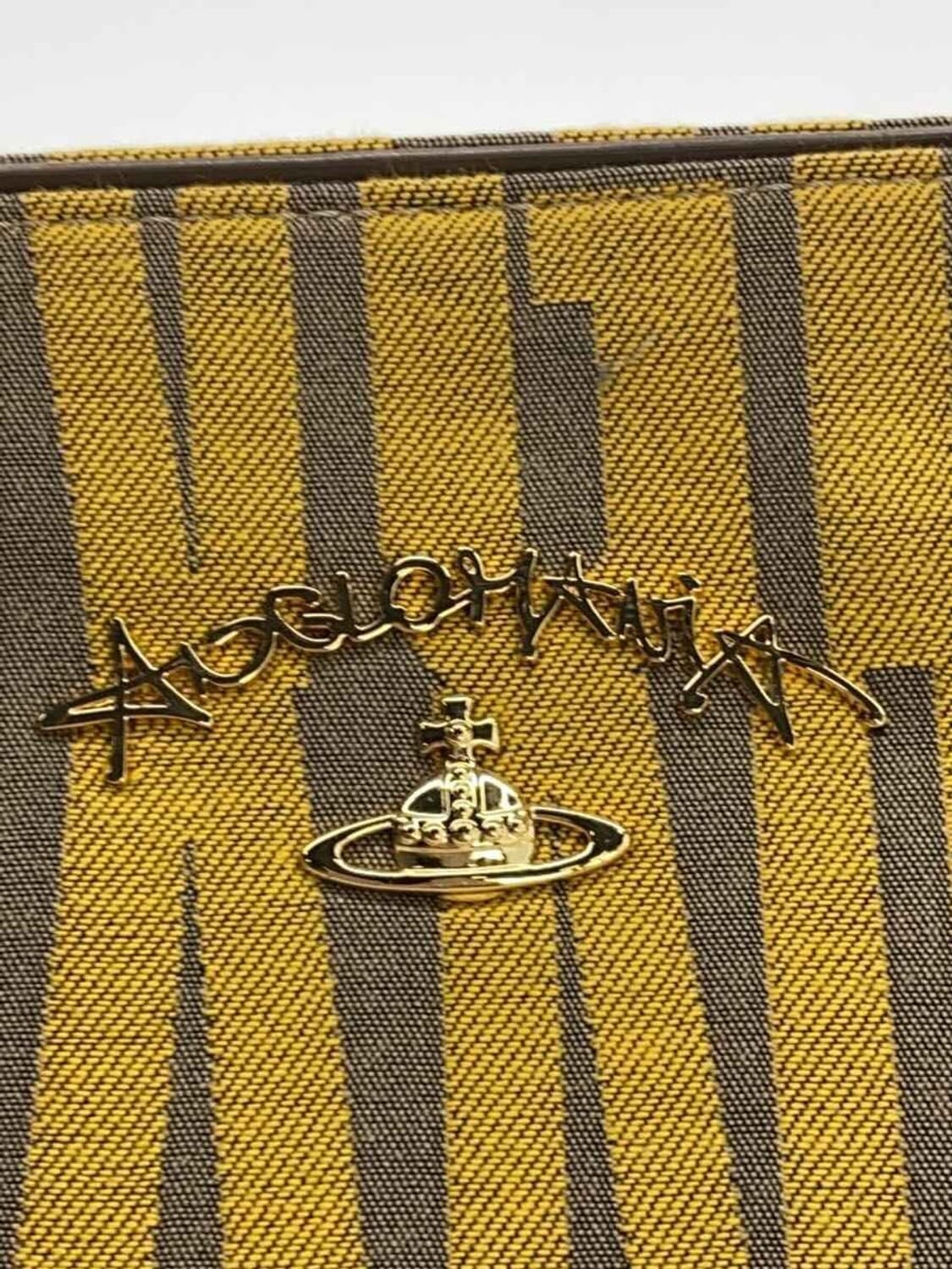 비비안 웨스트우드 캔버스 레터링 패턴 토트백 상품이미지6