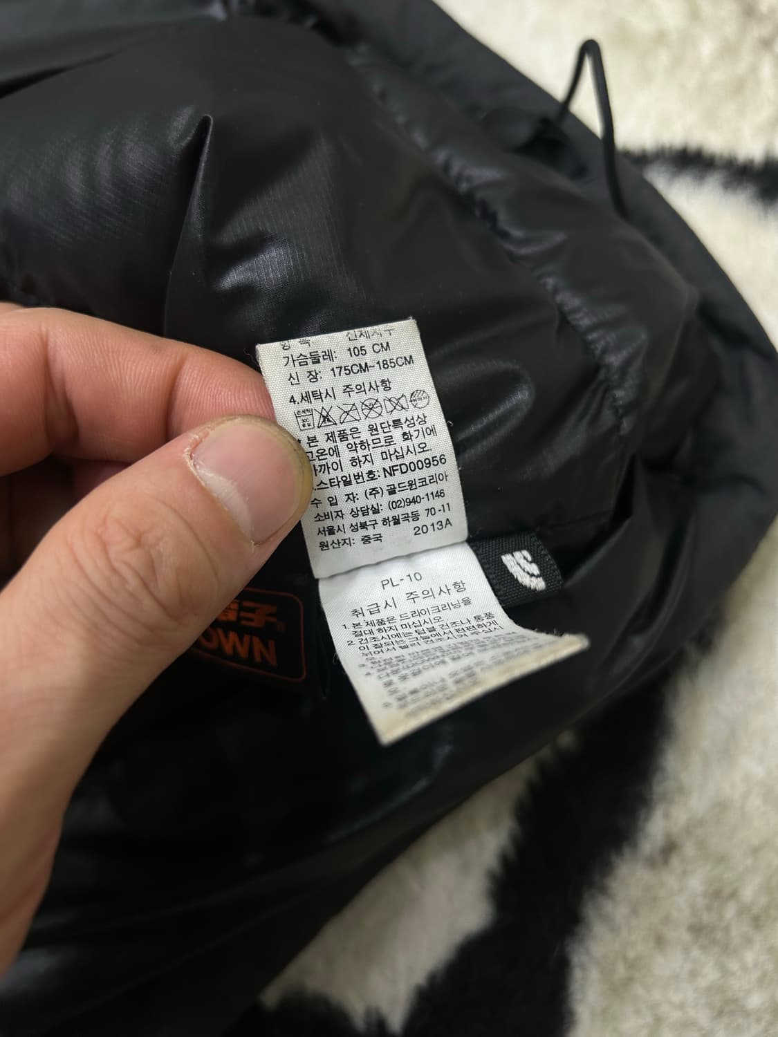 [XL]노스페이스 아콘카구아 써밋시리즈 경량패딩/블랙 상품이미지7