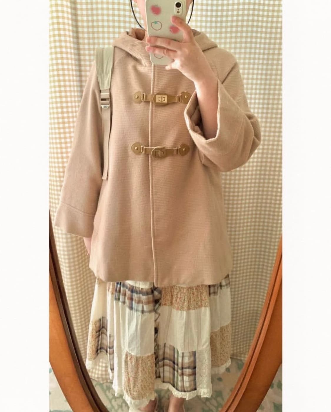 사와코 모리 더플 후드 코트 상품이미지3