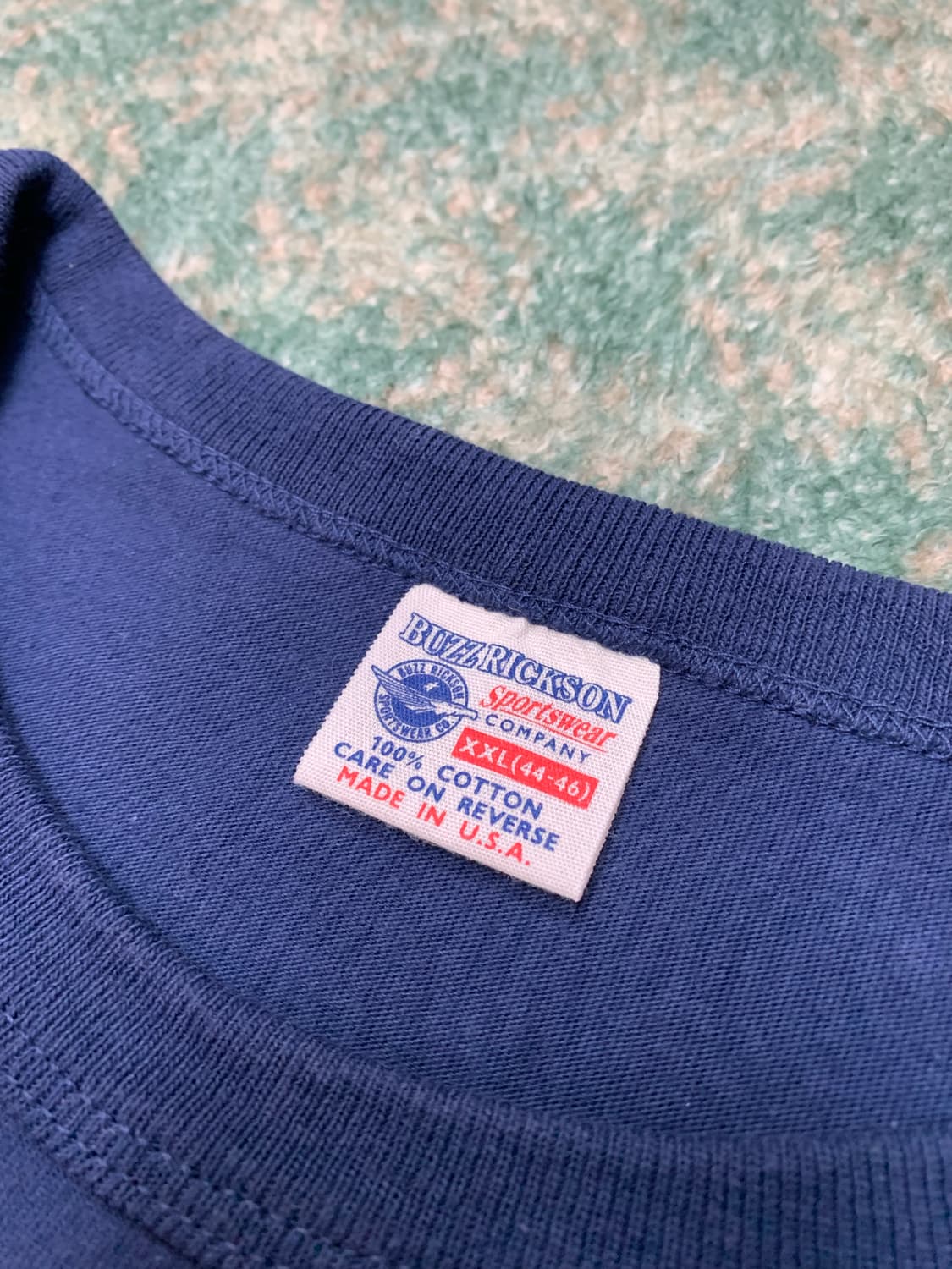 BUZZ RICKSON’S – USAF POCKET TEE / NAVY 상품이미지3