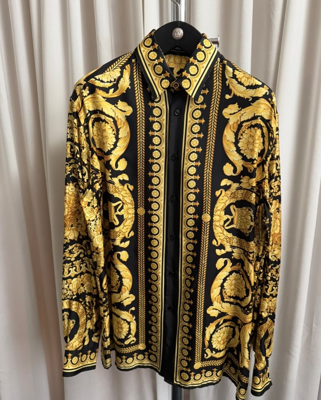 versace Barocco Printed Silk Twill Shirt 상품이미지5
