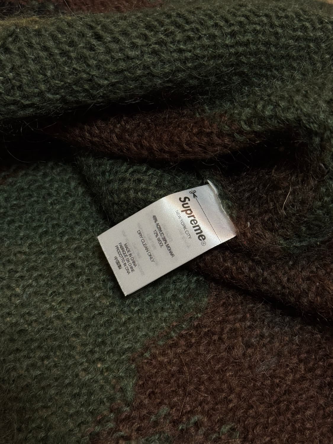 [XL] 슈프림 준야 와타나베 21fw 브러쉬드 카모 스웨터 올리브 상품이미지7