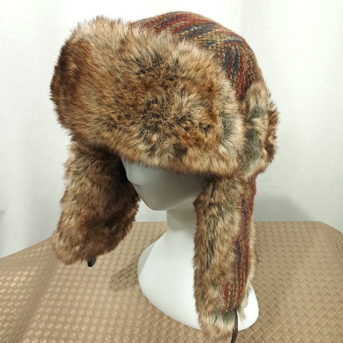 VISON 에스닉 자카드 패턴 이어플랩 트래퍼 햇 P2022 상품이미지2