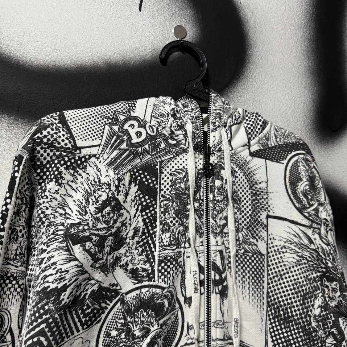 빌라봉 카툰 풀 패턴 풀 집업 후디 상품이미지3