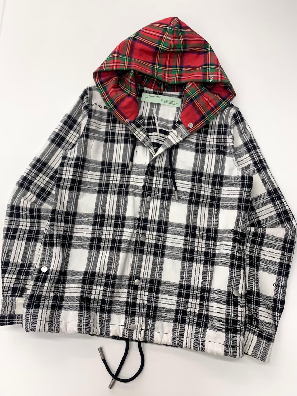 Off White 오프화이트 18SS 체크 플란넬 셔츠 자켓 상품이미지1