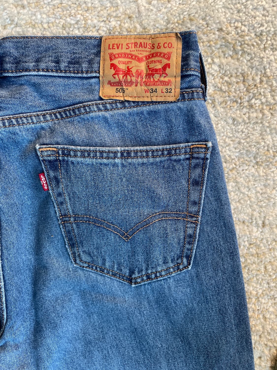 [34] 00s Levis 505 리바이스 505 빈티지 데님 진 연청  상품이미지3