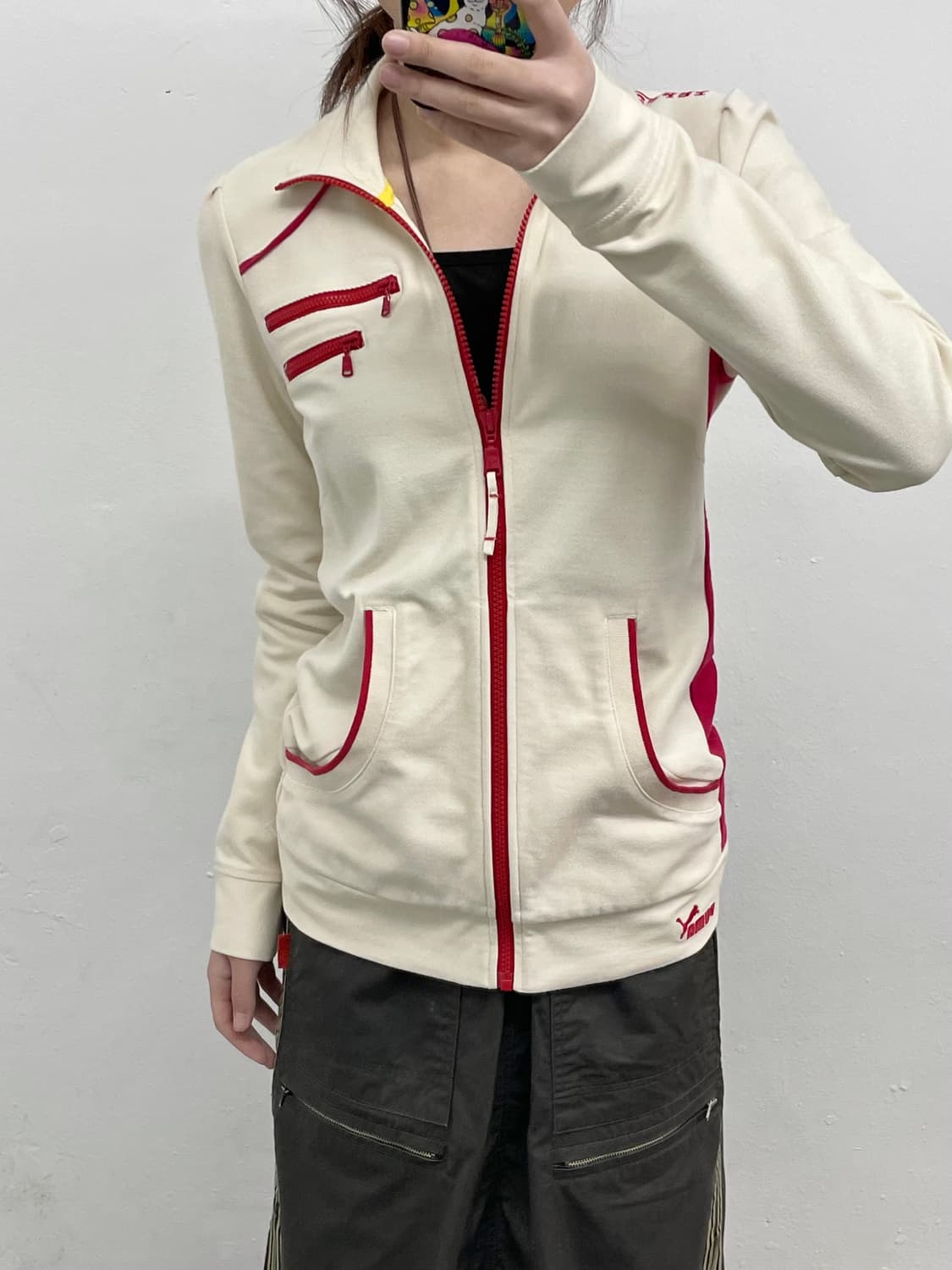 페라리x퓨마 콜라보 로고 트랙집업 상품이미지6