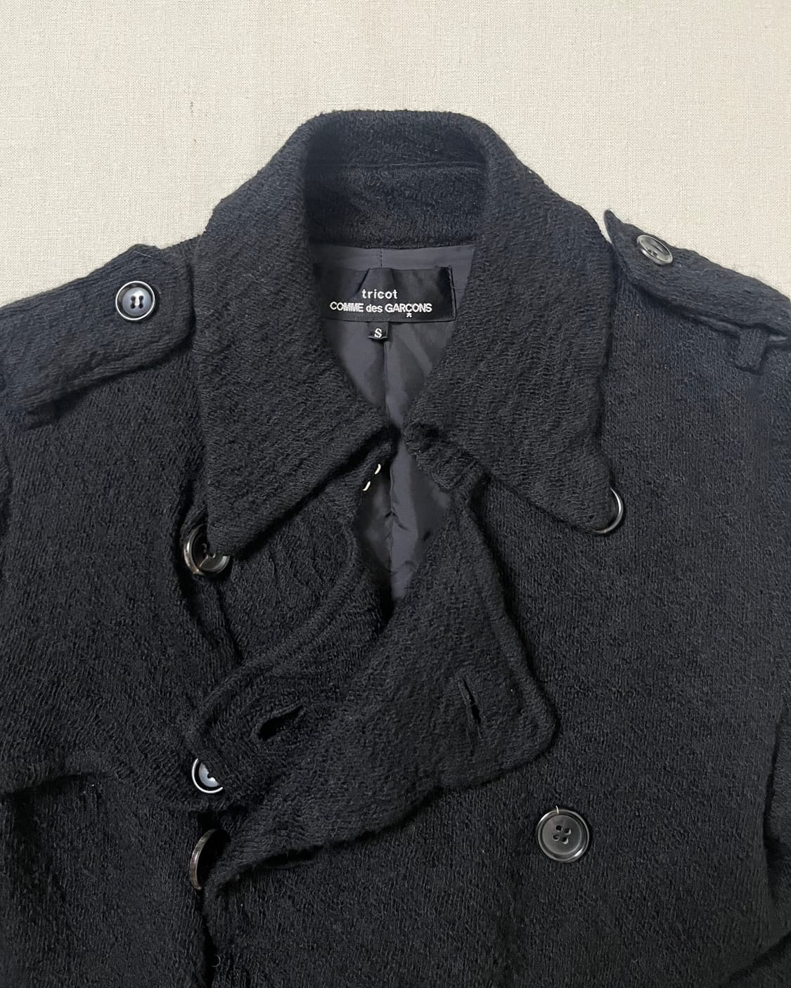 꼼데가르송 축융 울 더블 자켓 comme des garcons 상품이미지6