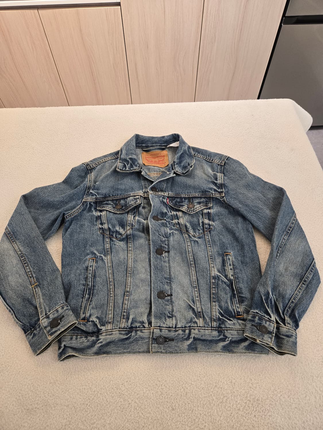 리바이스 데님 트러커 자켓 워싱잘된 청자켓 S 상품이미지2