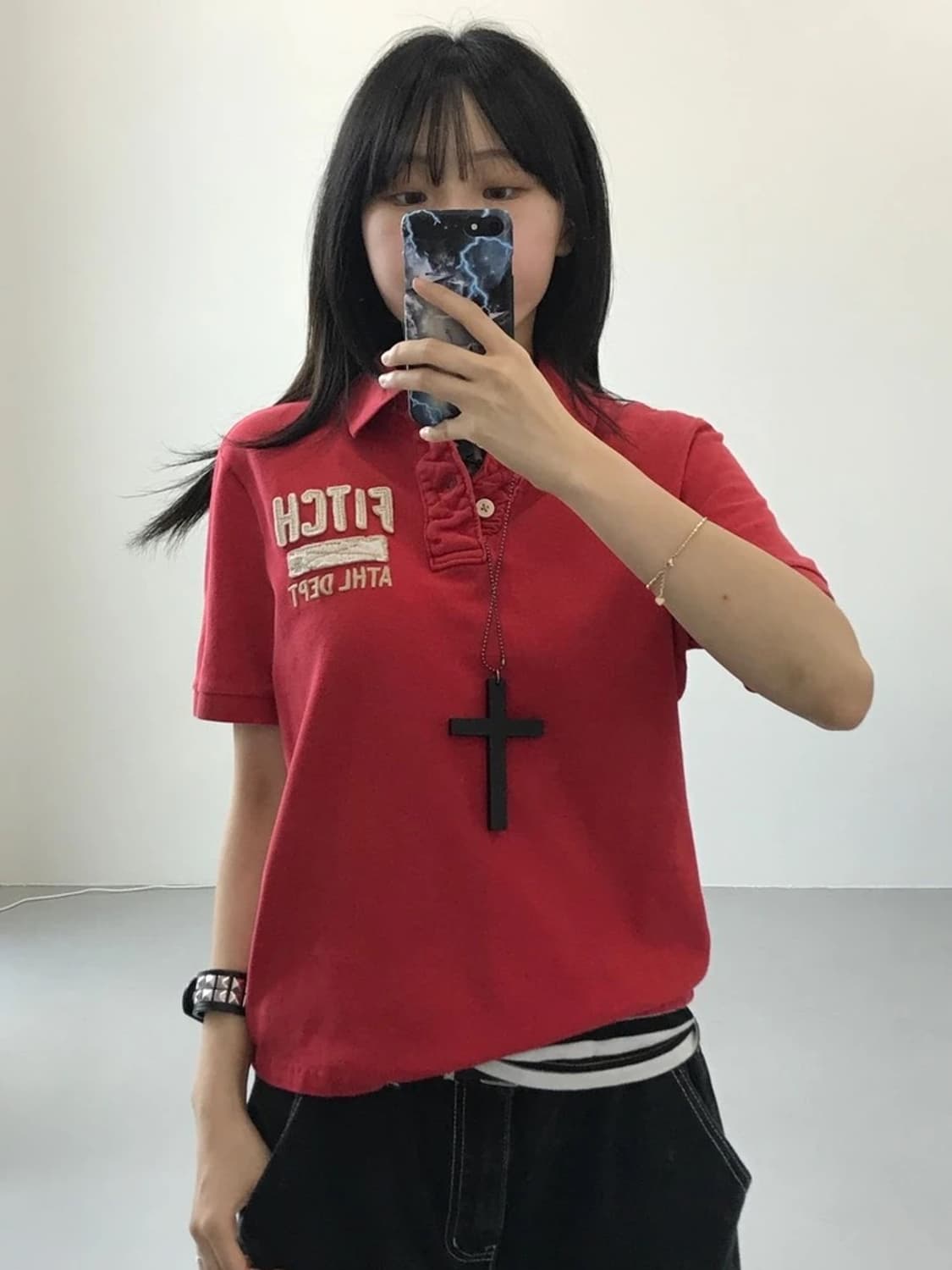 아베크롬비 레드 카라티 상품이미지1