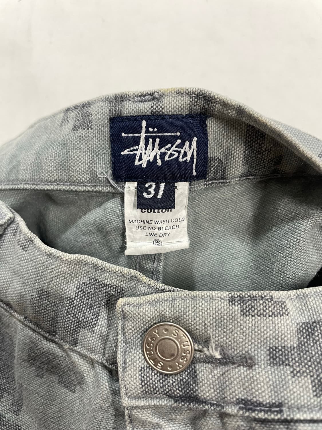 90’s USA made 올드 스투시 카모 카고 쇼츠 상품이미지8