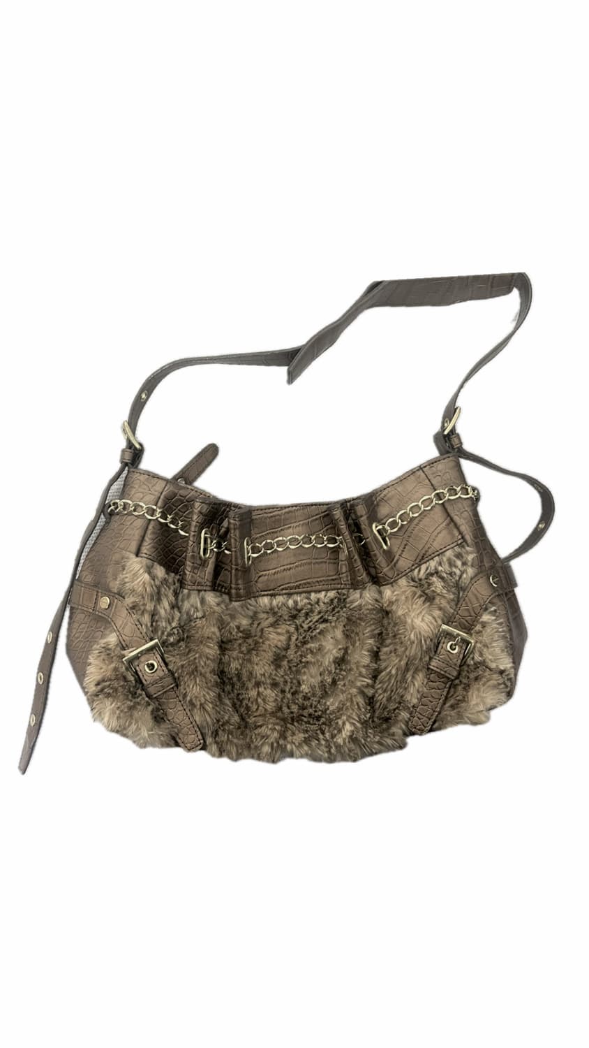 VIVAYOU 비바유 오네갸루 애니멀 퍼 숄더백 상품이미지1