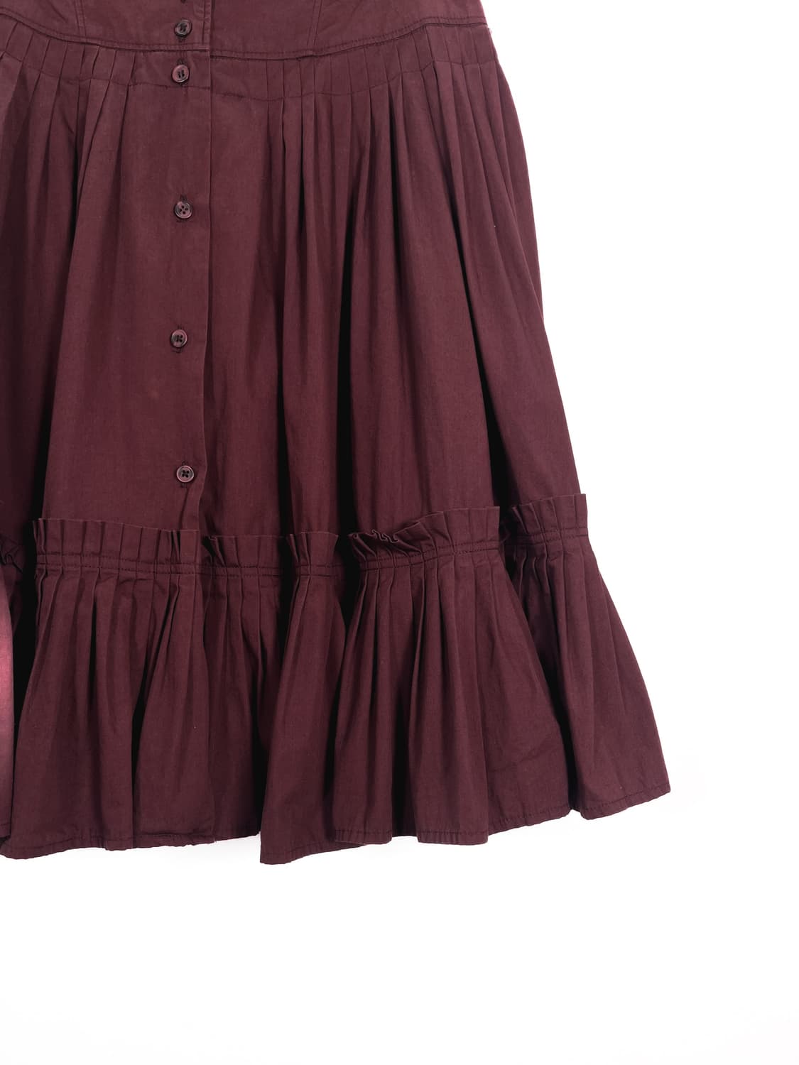 빈티지 핀턱 버튼 스커트 상품이미지3