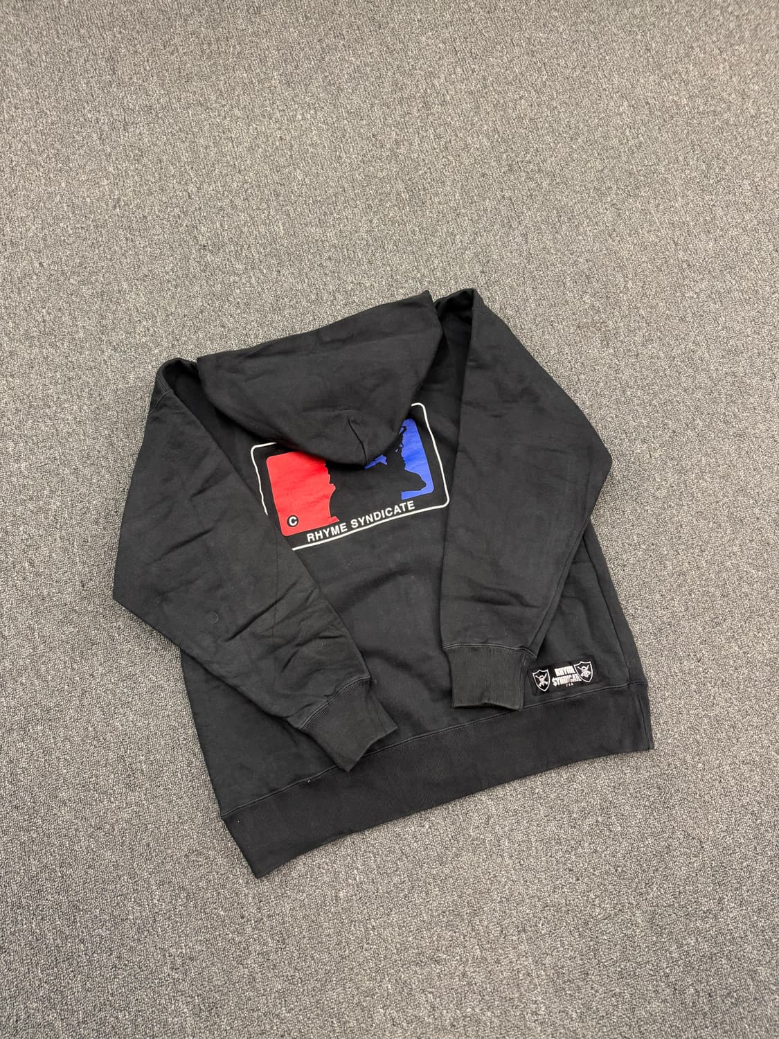 Vintage 레터링 프린팅 후드집업 상품이미지3