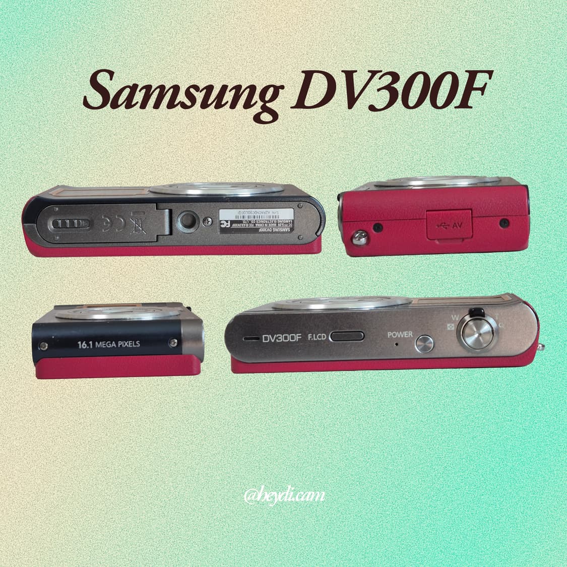 (한효주 디카) 삼성 DV300F 실버&레드 (Samsung DV300F 상품이미지2