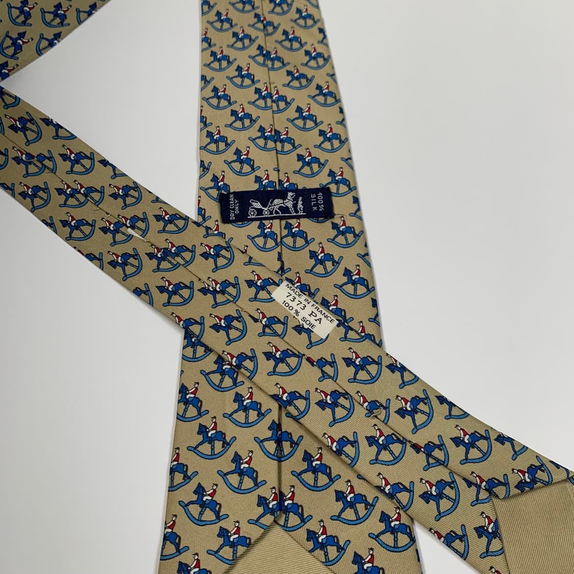 에르메스(HERMES) 기하학적패턴 명품 프랑스 100실크 넥타이 A 상품이미지7