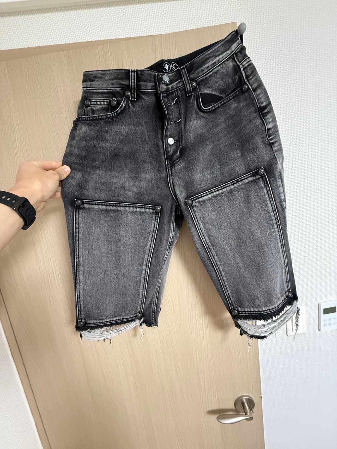 떠그클럽 더블니 팬츠 반바지 판매 상품이미지1