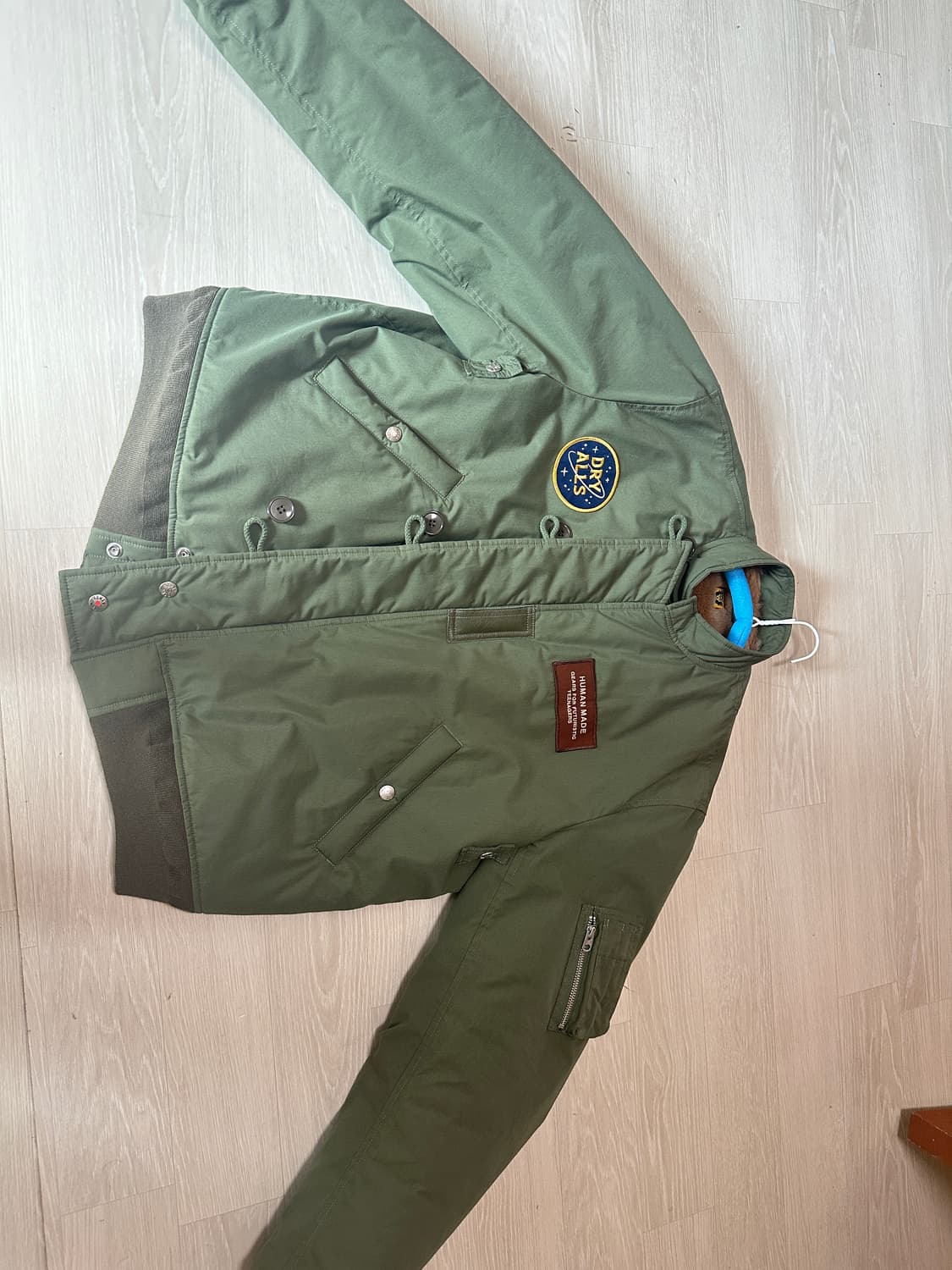 휴먼메이드 베어플레이트 올리브 자켓 XXL 상품이미지2