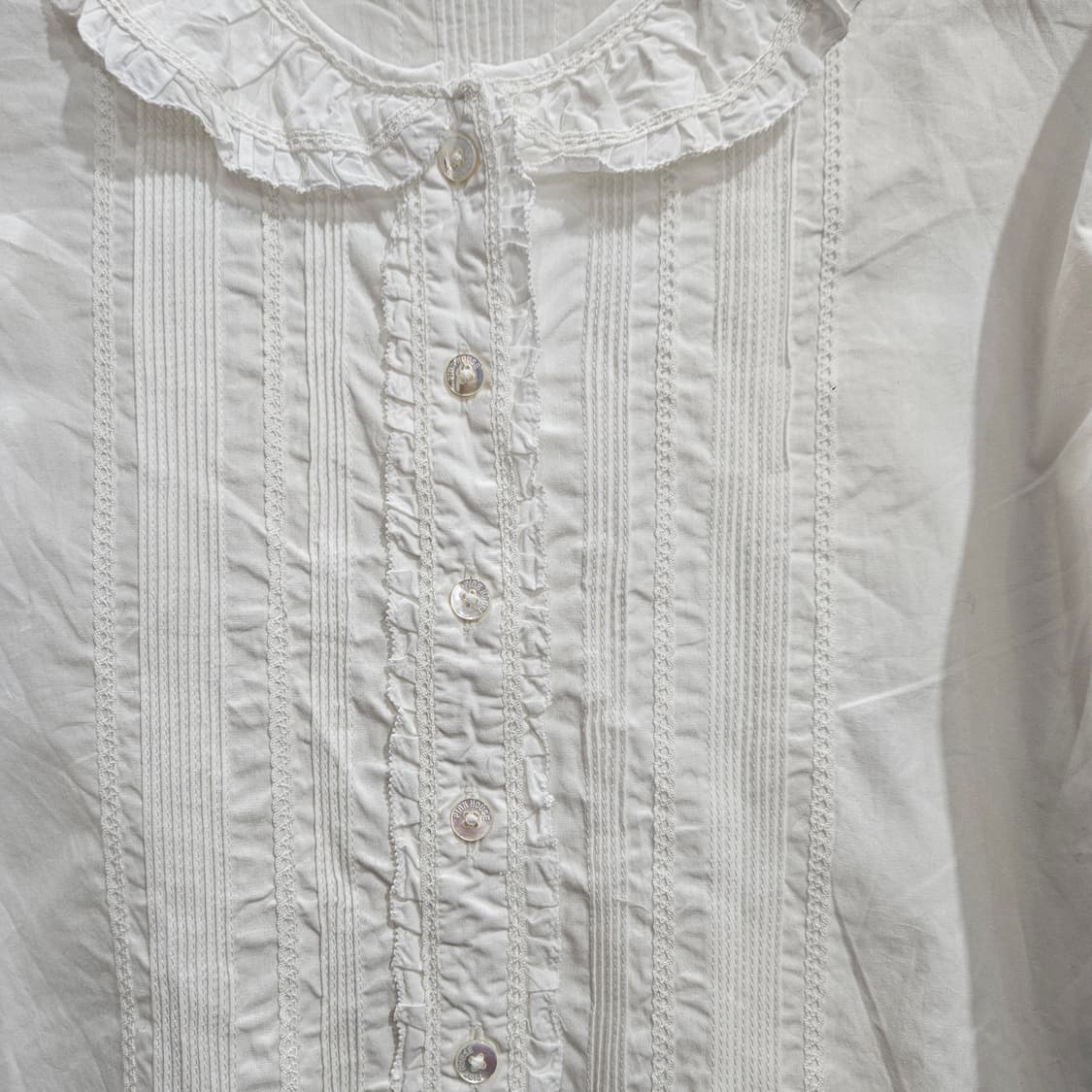 Pink House(핑크하우스) 코튼 프릴 블라우스 상품이미지3