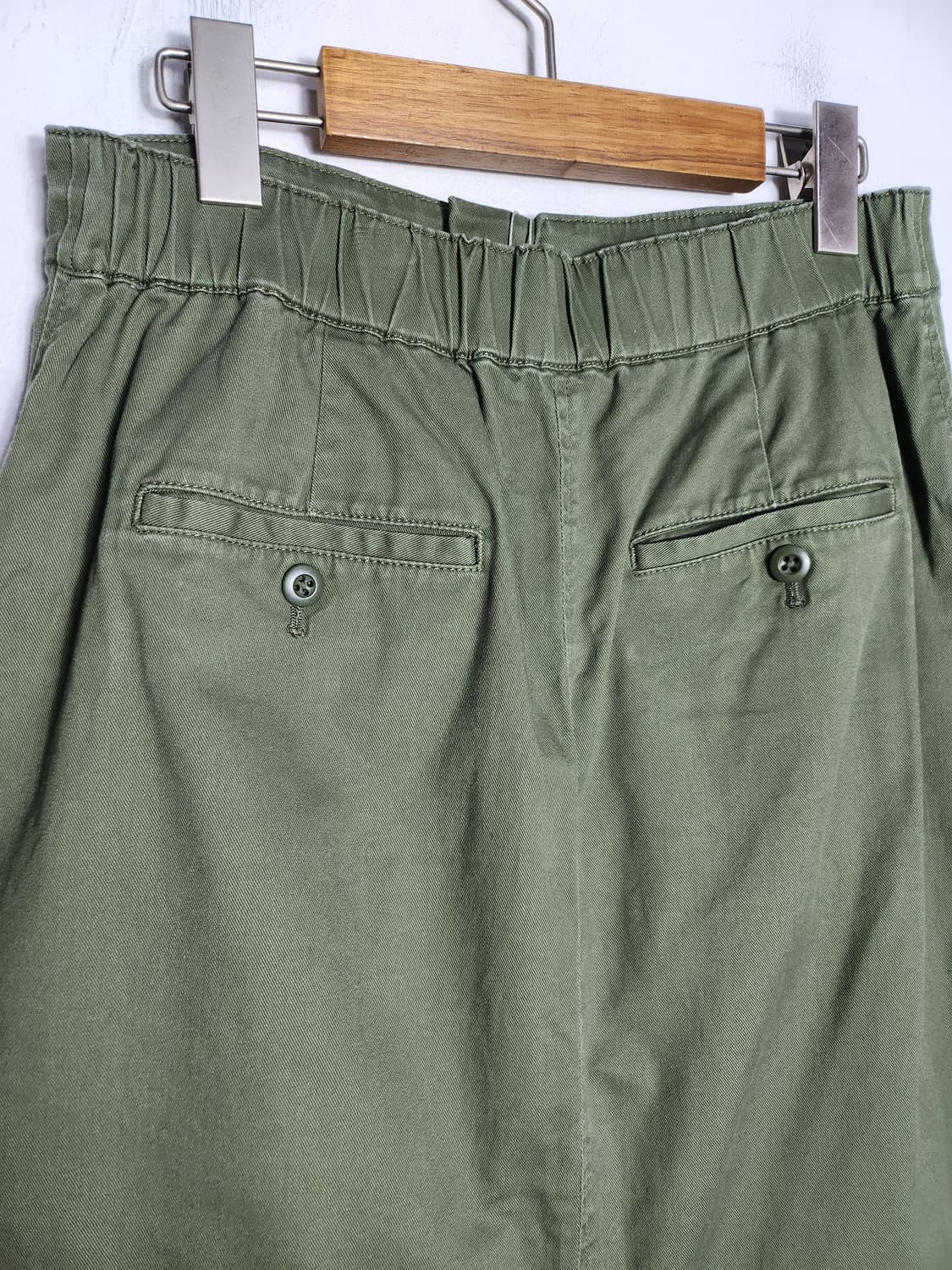 유니클로 카키색 코튼 스커트 상품이미지6