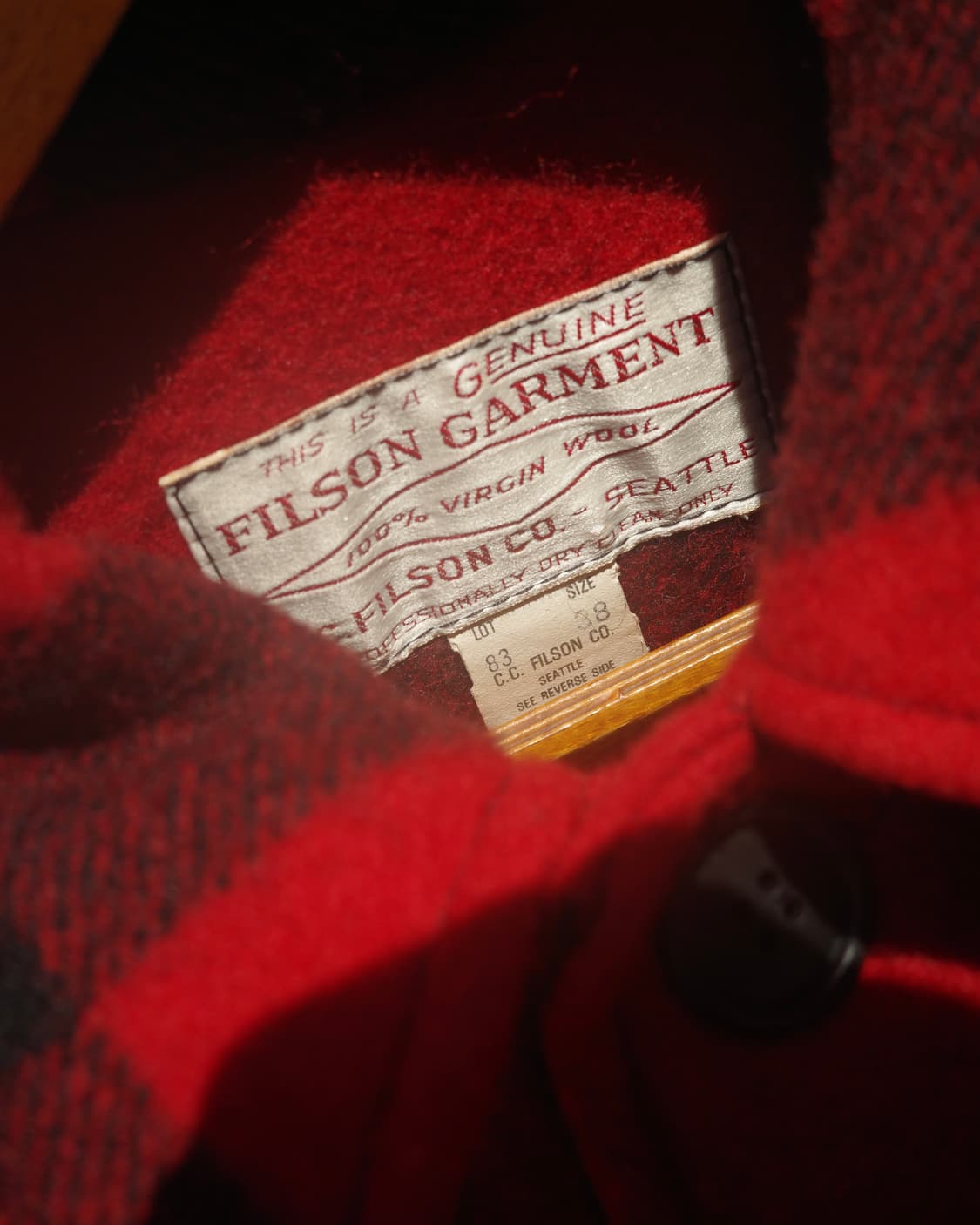 70-80s C.C. Filson 더블 매키노 자켓 상품이미지4