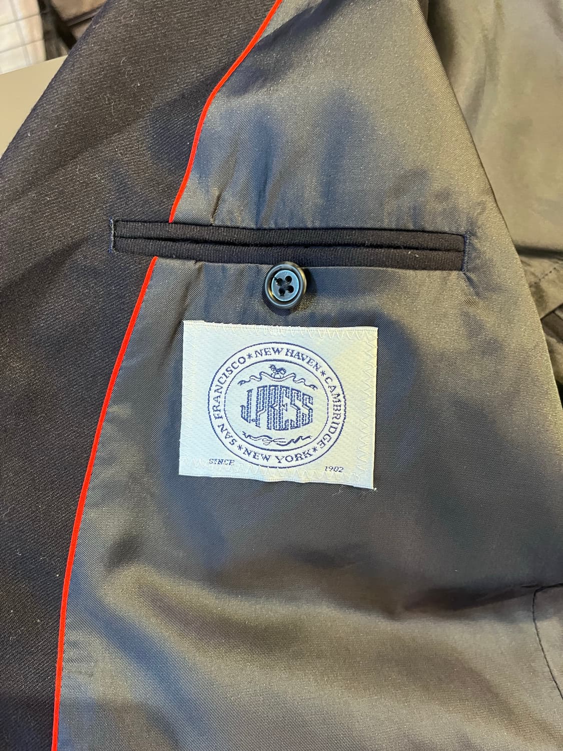 제이프레스 더블브레스티드 금장 트윌 자켓 상품이미지5