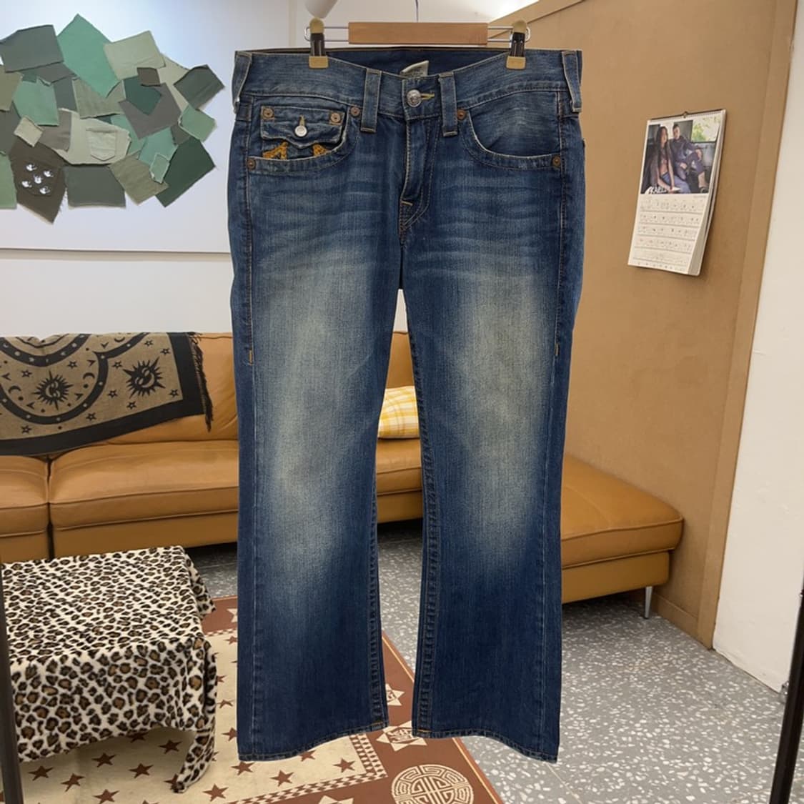 트루릴리전 올드스쿨 레트로 빈티지 부츠컷 데님팬츠 31인치 C09597 상품이미지3