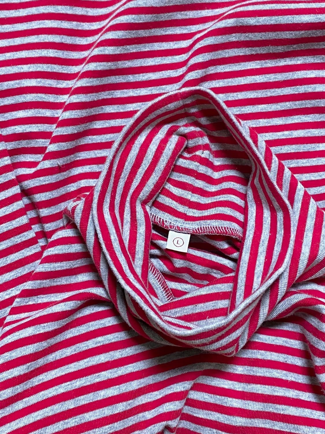 Red Striped Turtleneck Tee 상품이미지4