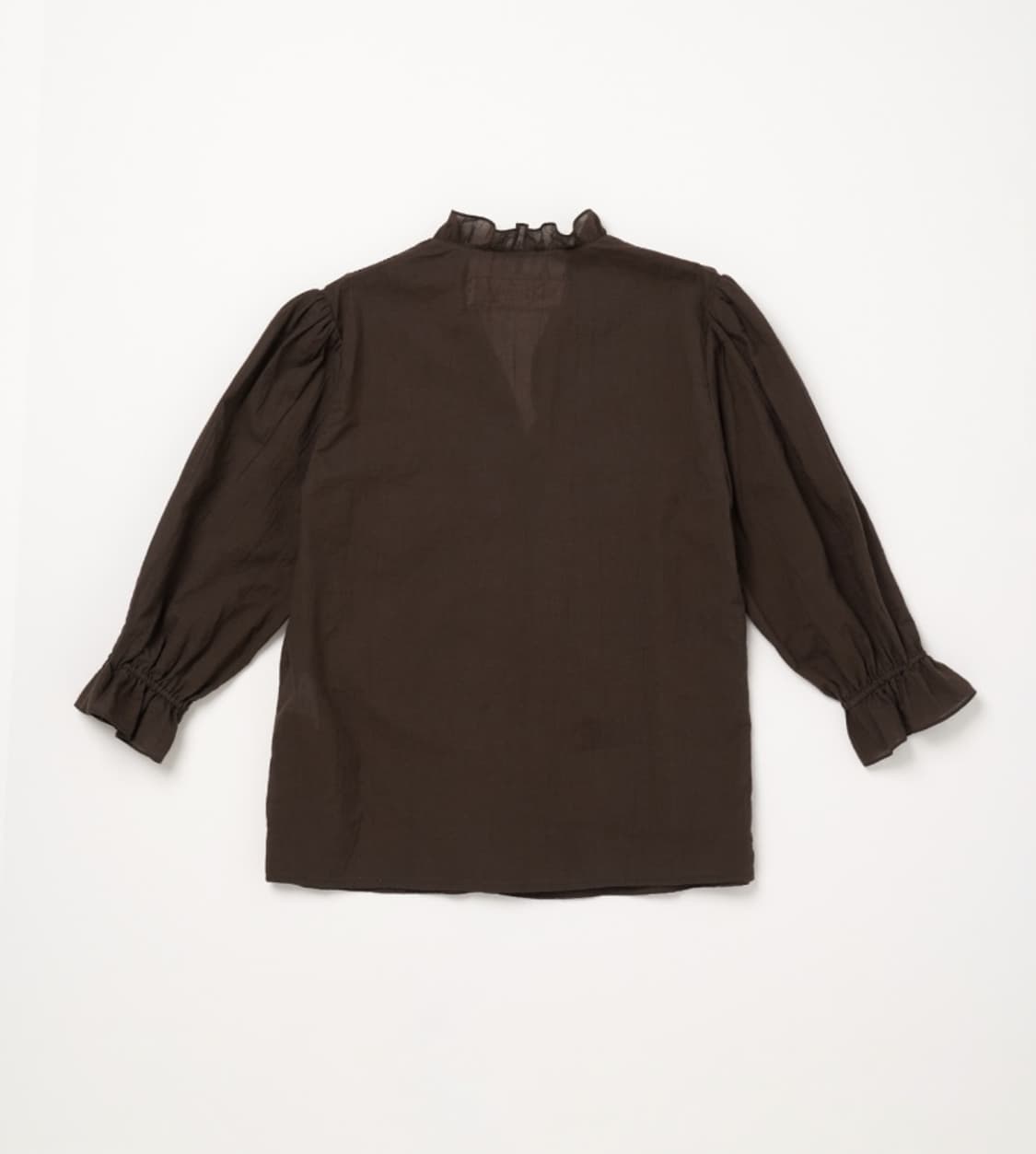 비아플레인 빅토리아 블라우스 브라운 상품이미지6