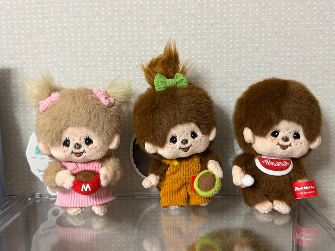 몬치치 봉제인형 3개 세트 상품이미지1