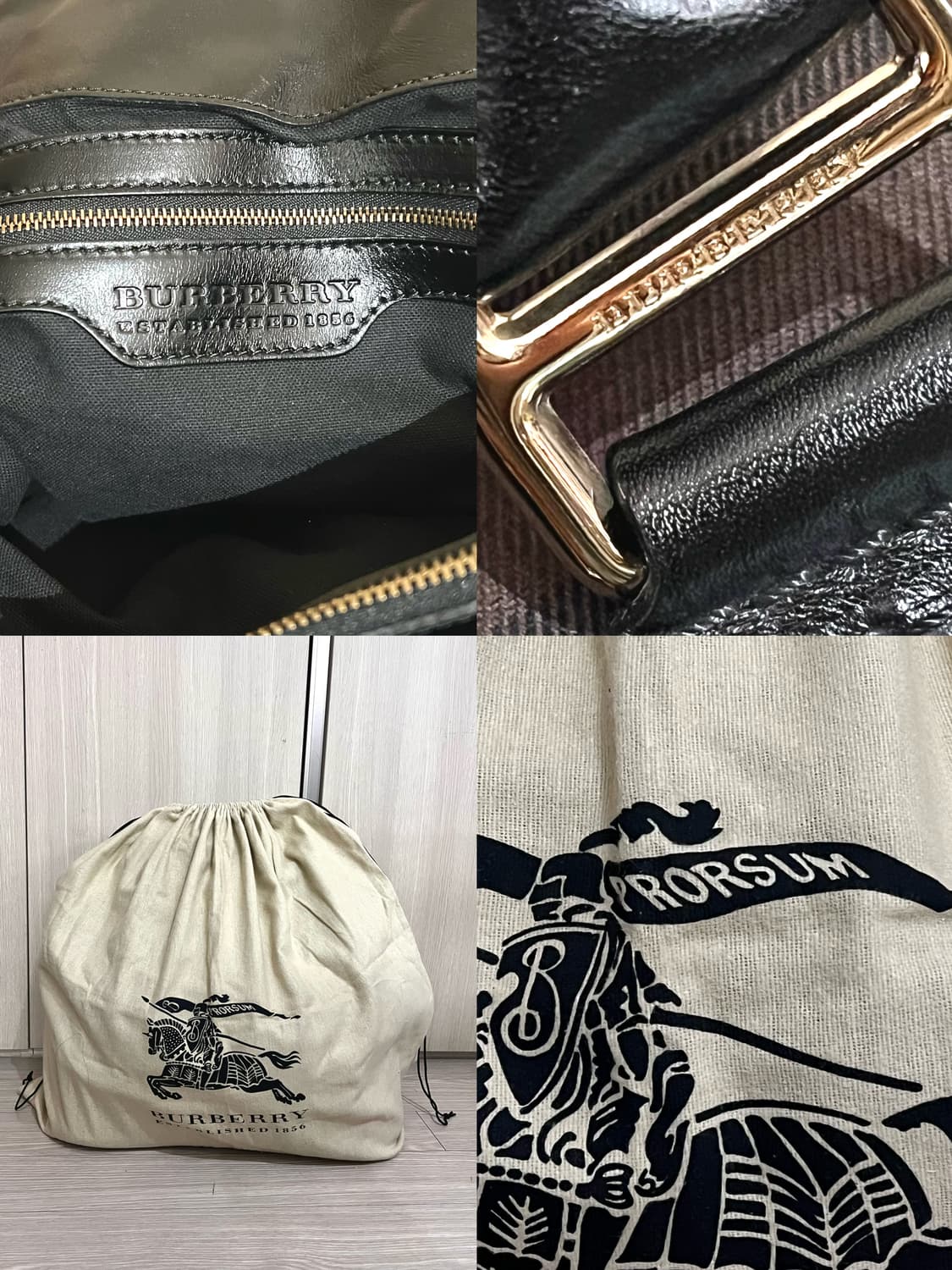 2000s Burberry Prorsum 버버리 노바체크 캔버스 숄더백 상품이미지10