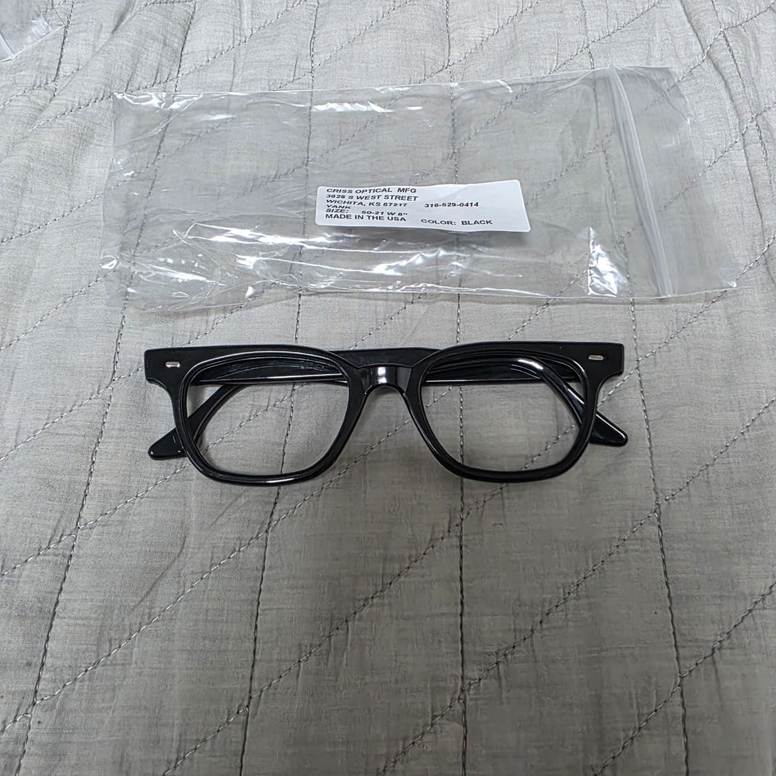 [50-21] 빈티지 크리스 옵티컬 얀크 YANK 블랙 안경테 2 상품이미지2