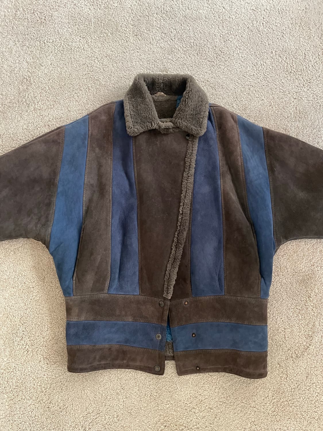 vintage France shearling mouton coat 상품이미지3