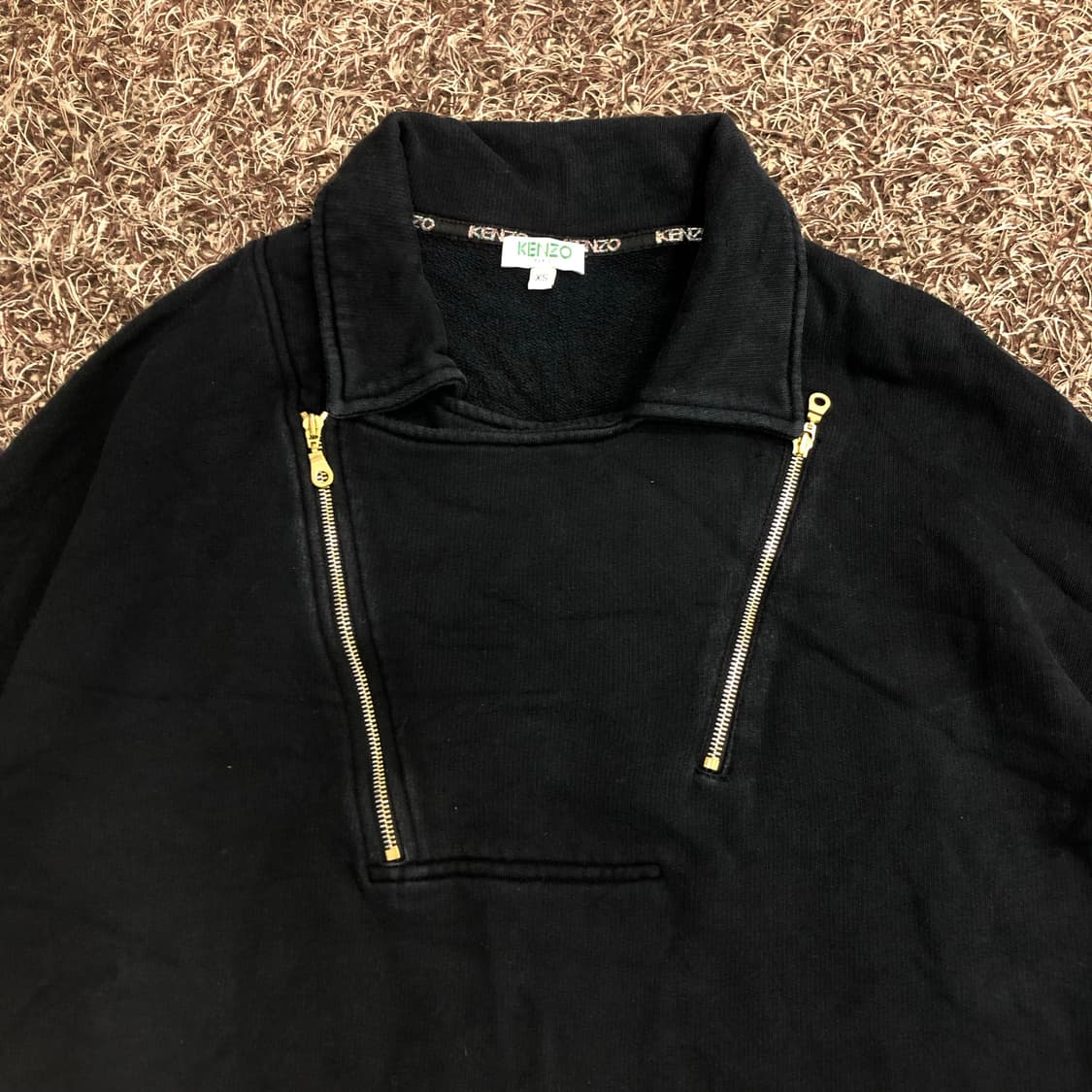 겐조 여성 백로고 오버핏 투웨이 카라 맨투맨 스웻셔츠 상품이미지4