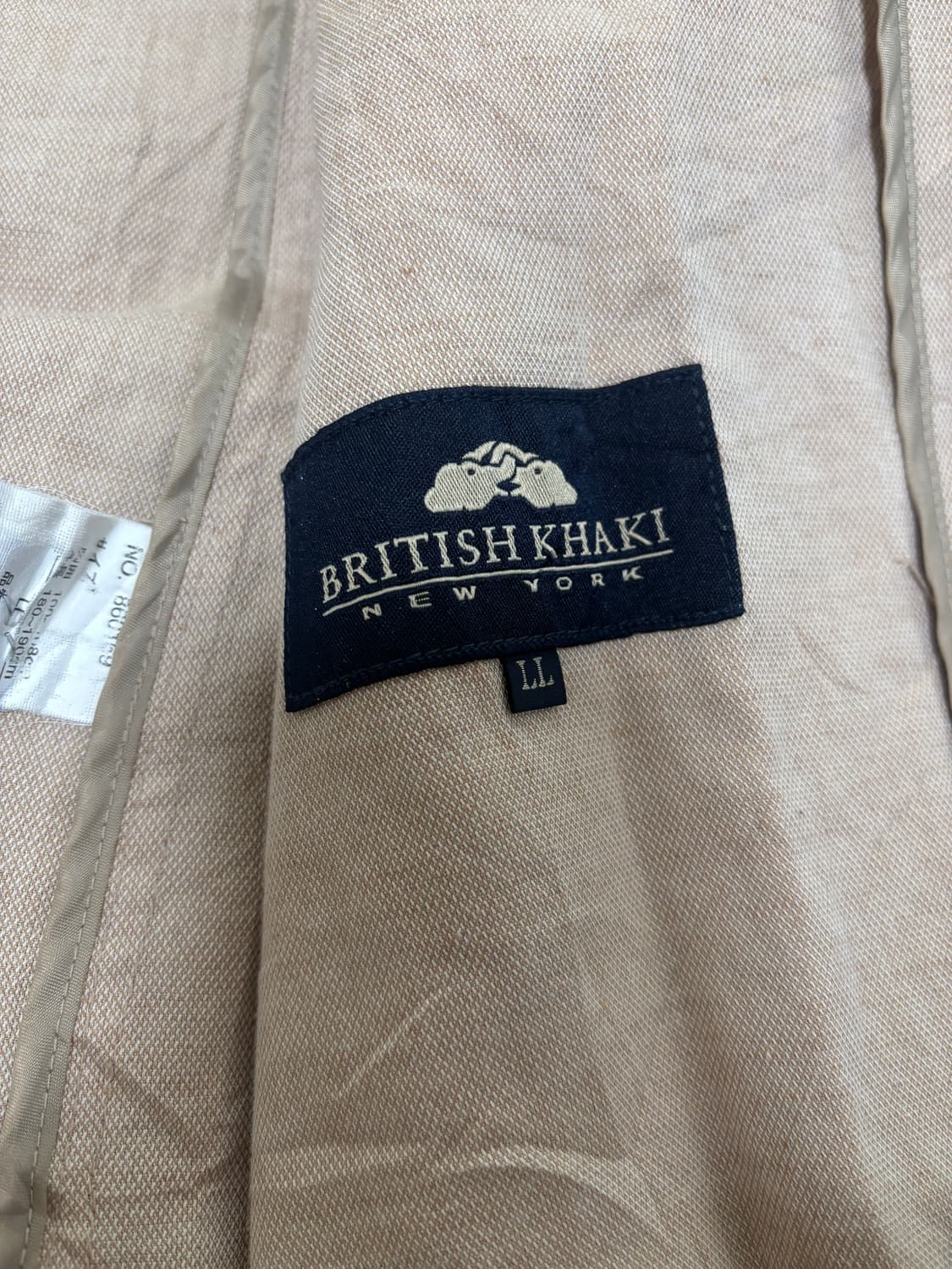 일본판 BRITISH KHAKI 면 블레이저 사이즈 105 상품이미지3