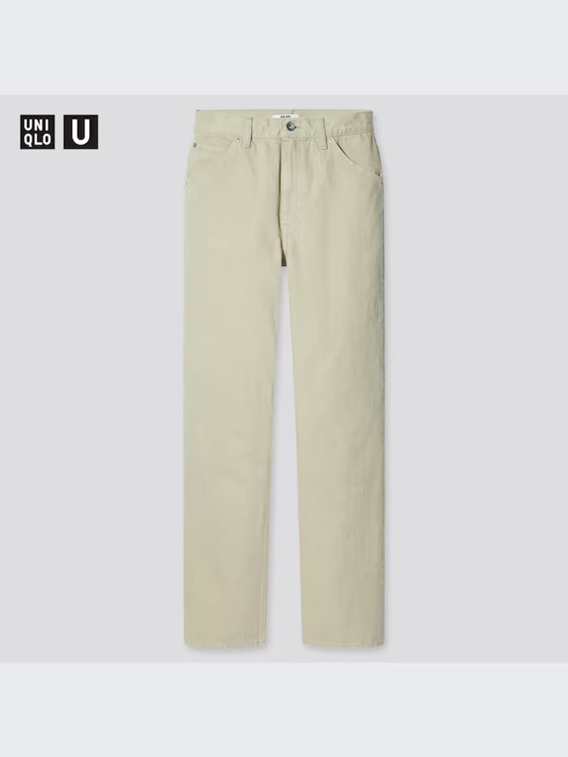 유니클로U 레귤러피트 스트레이트진 라이트그린 상품이미지3