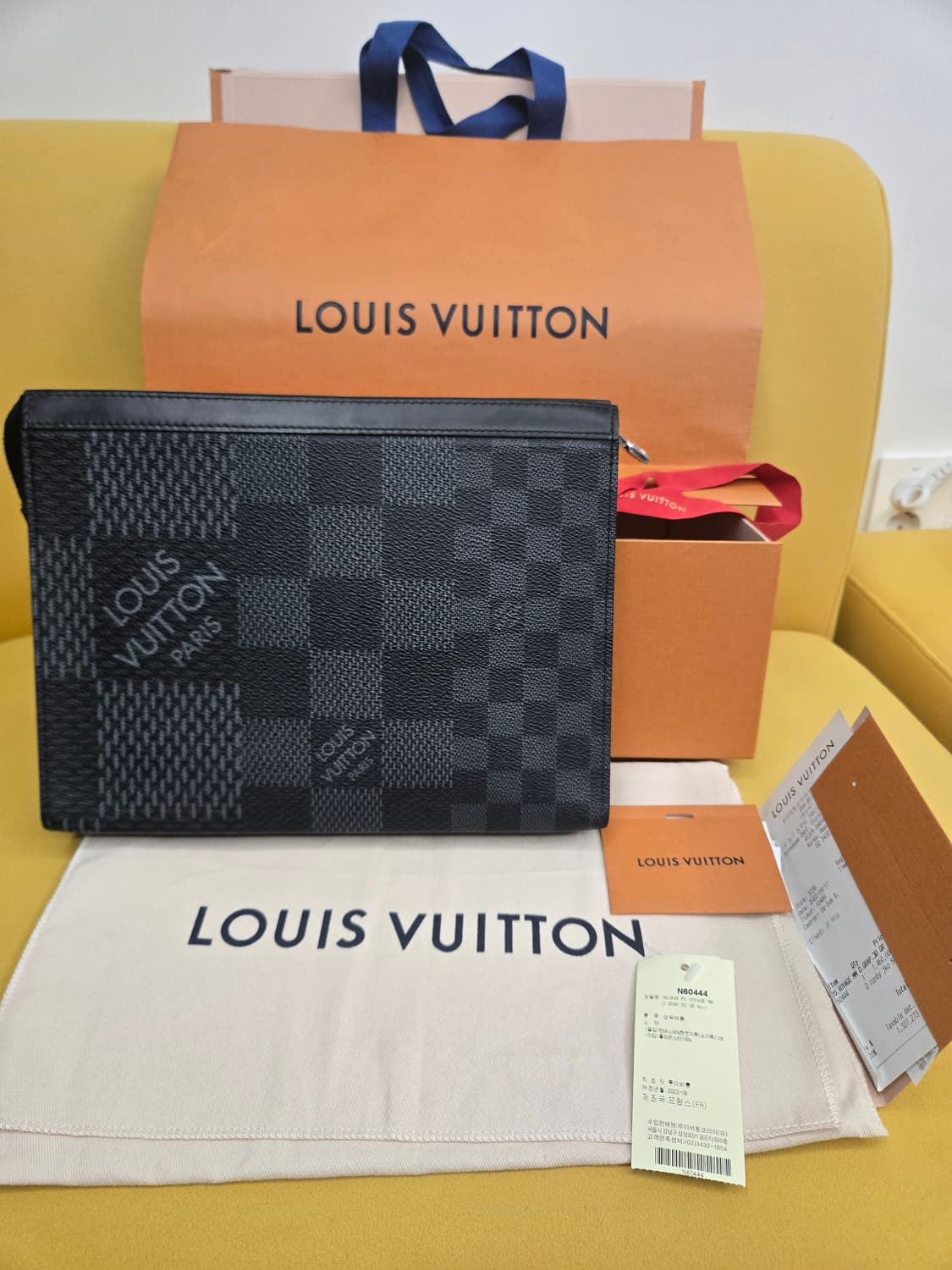 루이비통 포쉐트 보야주 다미에 그라피트 클러치입 상품이미지1